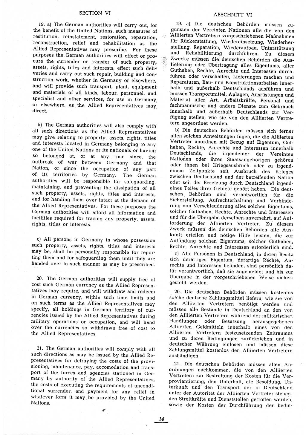 Amtsblatt des Kontrollrats (ABlKR) in Deutschland 1945, Seite 14/2 (ABlKR Dtl. 1945, S. 14/2)