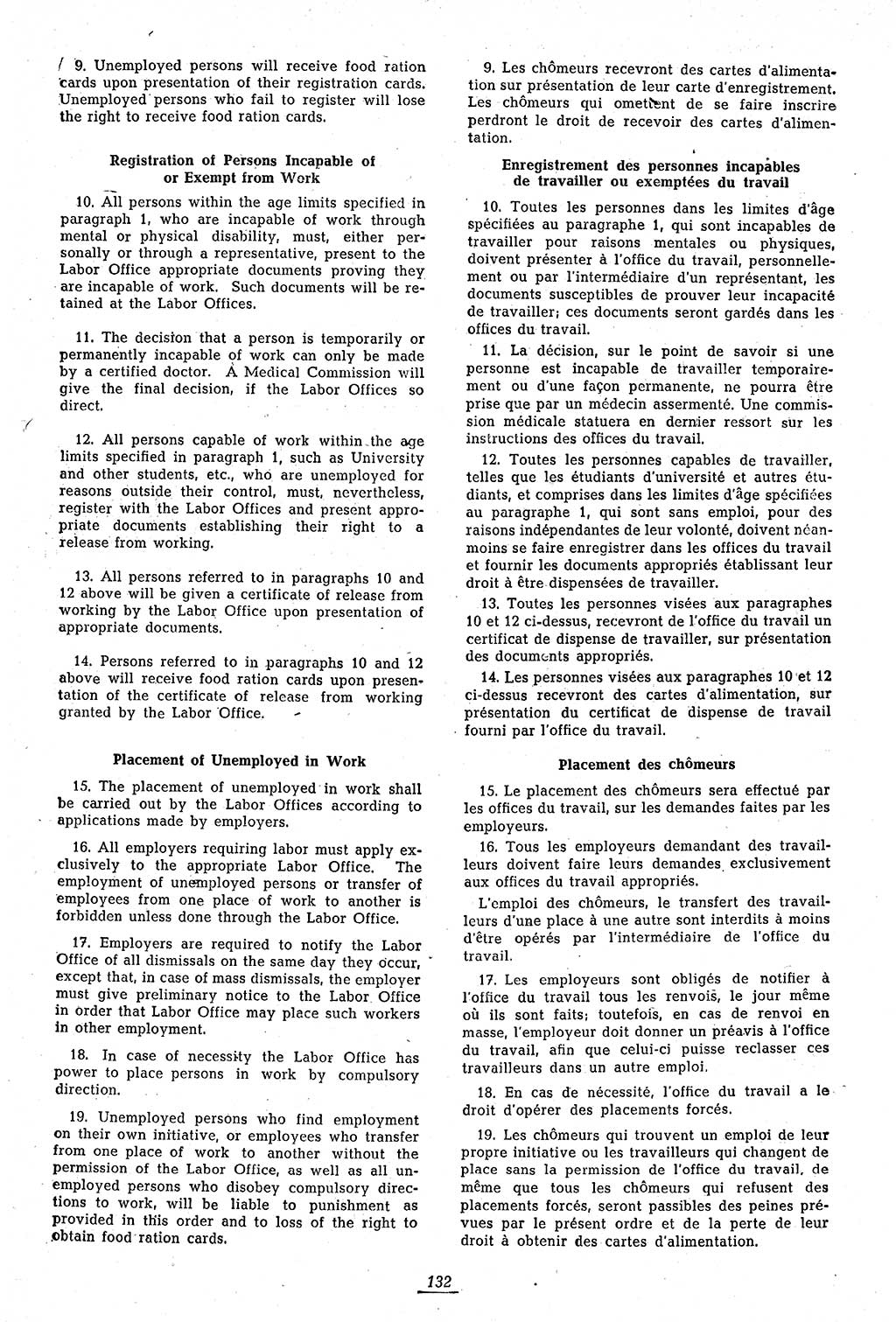 Amtsblatt des Kontrollrats (ABlKR) in Deutschland 1946, Seite 132/1 (ABlKR Dtl. 1946, S. 132/1)