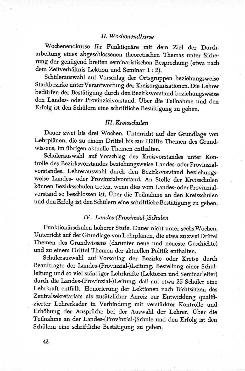 Dokumente der Sozialistischen Einheitspartei Deutschlands (SED) [Sowjetische Besatzungszone (SBZ) Deutschlands] 1946-1948, Seite 42 (Dok. SED SBZ Dtl. 1946-1948, S. 42)