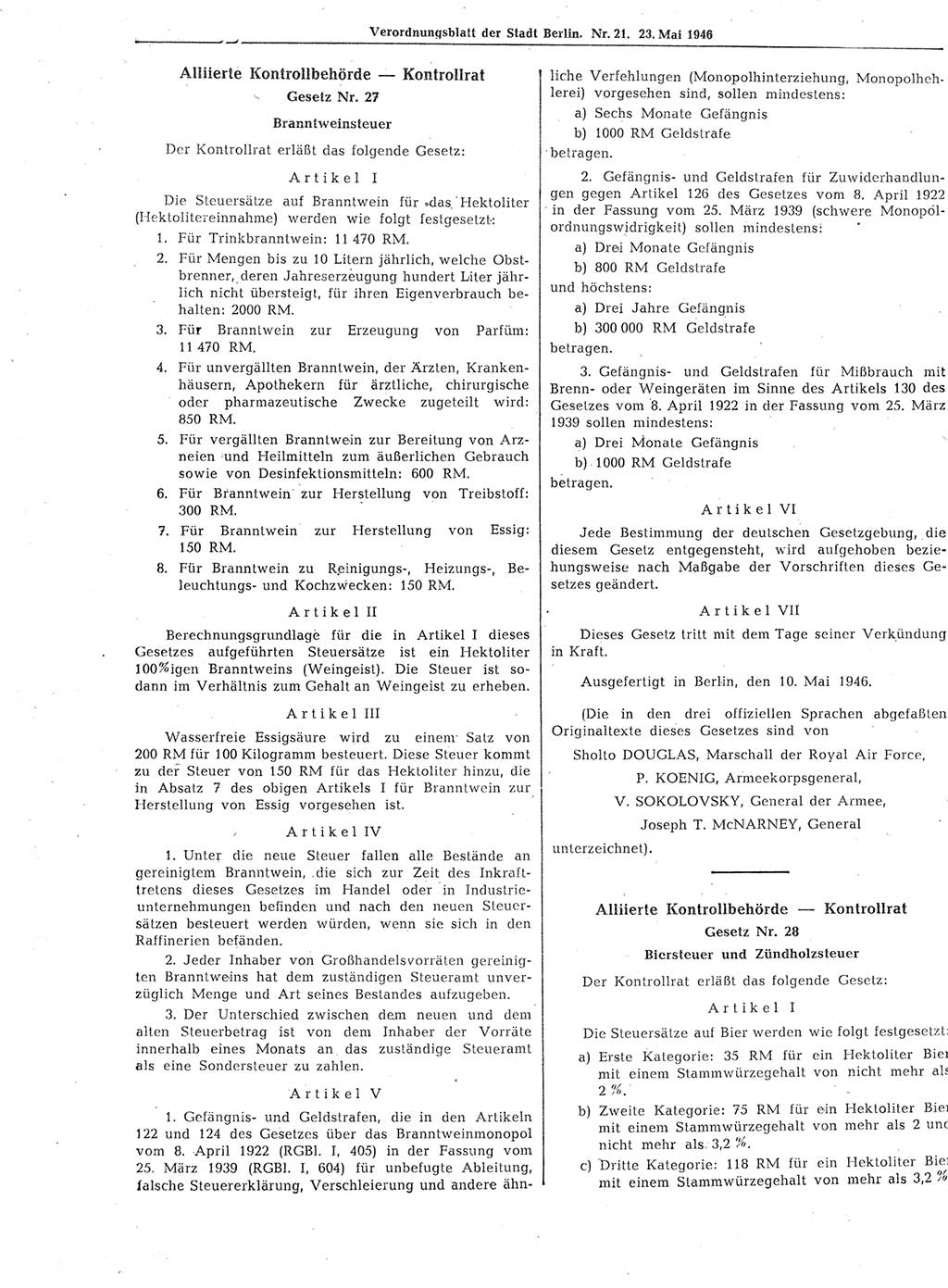 Verordnungsblatt (VOBl.) der Stadt Berlin, für Groß-Berlin 1946, Seite 162 (VOBl. Bln. 1946, S. 162)