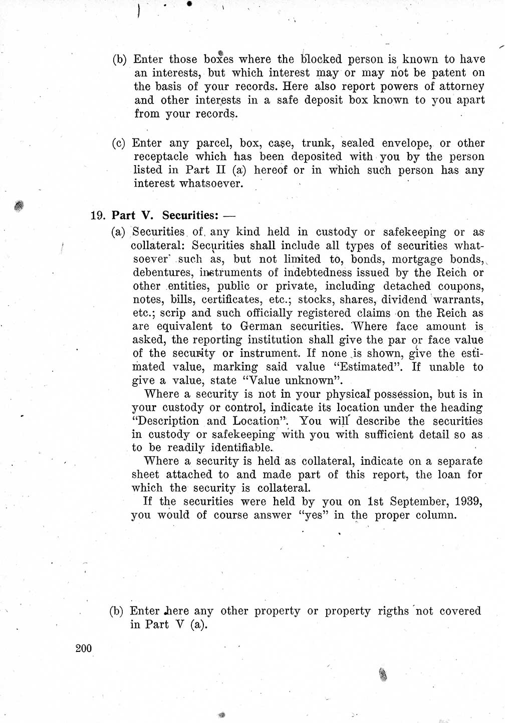 Das Recht der Besatzungsmacht (Deutschland), Proklamationen, Deklerationen, Verordnungen, Gesetze und Bekanntmachungen 1947, Seite 200 (R. Bes. Dtl. 1947, S. 200)