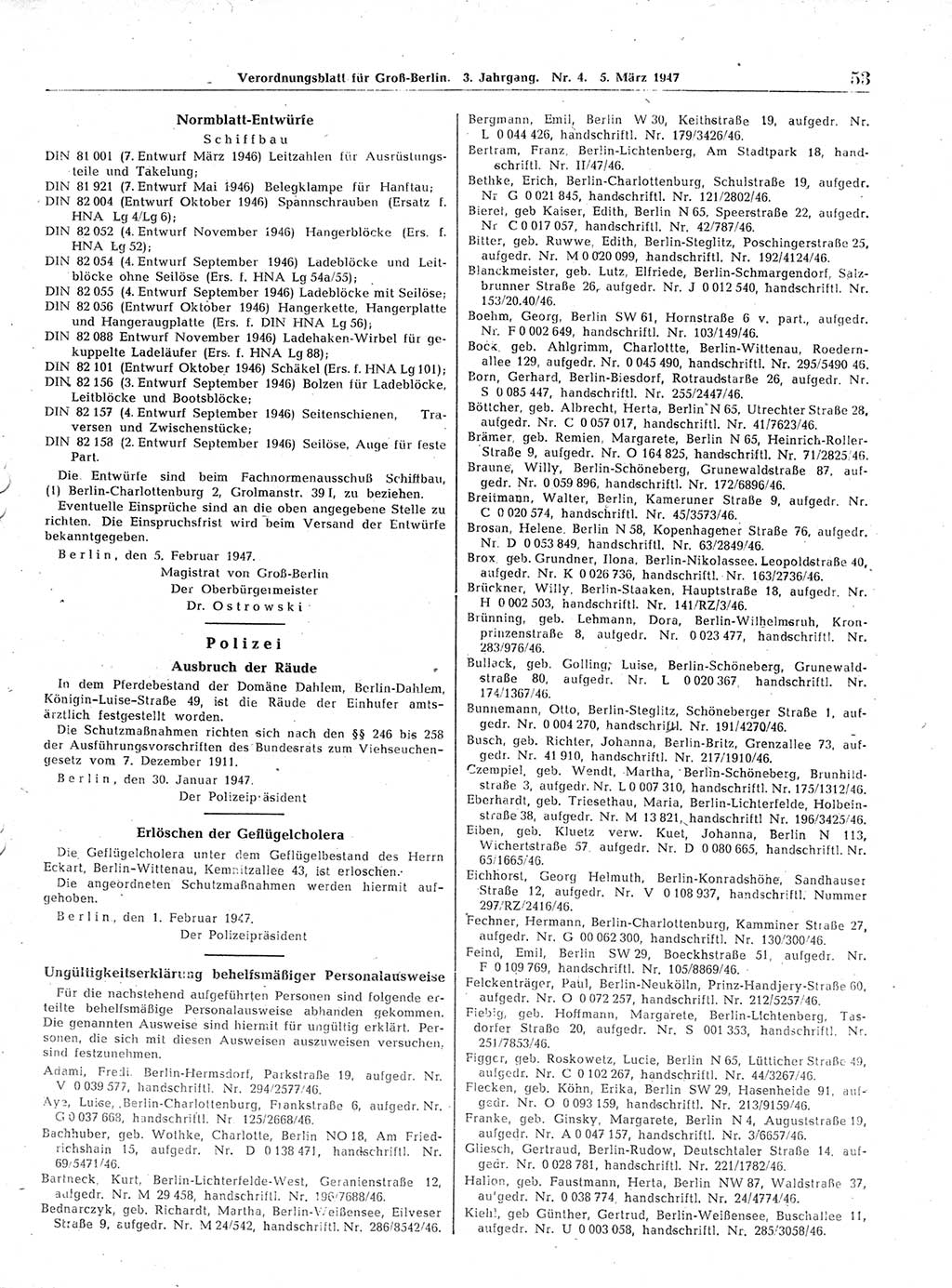 Verordnungsblatt (VOBl.) für Groß-Berlin 1947, Seite 53 (VOBl. Bln. 1947, S. 53)