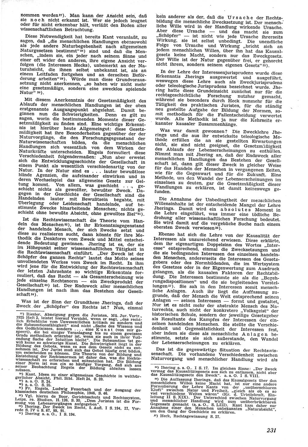 Neue Justiz (NJ), Zeitschrift für Recht und Rechtswissenschaft [Sowjetische Besatzungszone (SBZ) Deutschland], 1. Jahrgang 1947, Seite 231 (NJ SBZ Dtl. 1947, S. 231)
