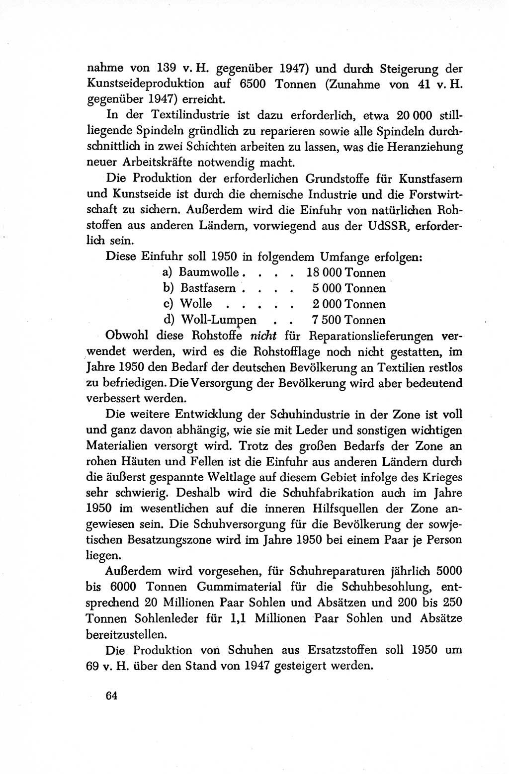 Dokumente der Sozialistischen Einheitspartei Deutschlands (SED) [Sowjetische Besatzungszone (SBZ) Deutschlands/Deutsche Demokratische Republik (DDR)] 1948-1950, Seite 64 (Dok. SED SBZ Dtl. DDR 1948-1950, S. 64)