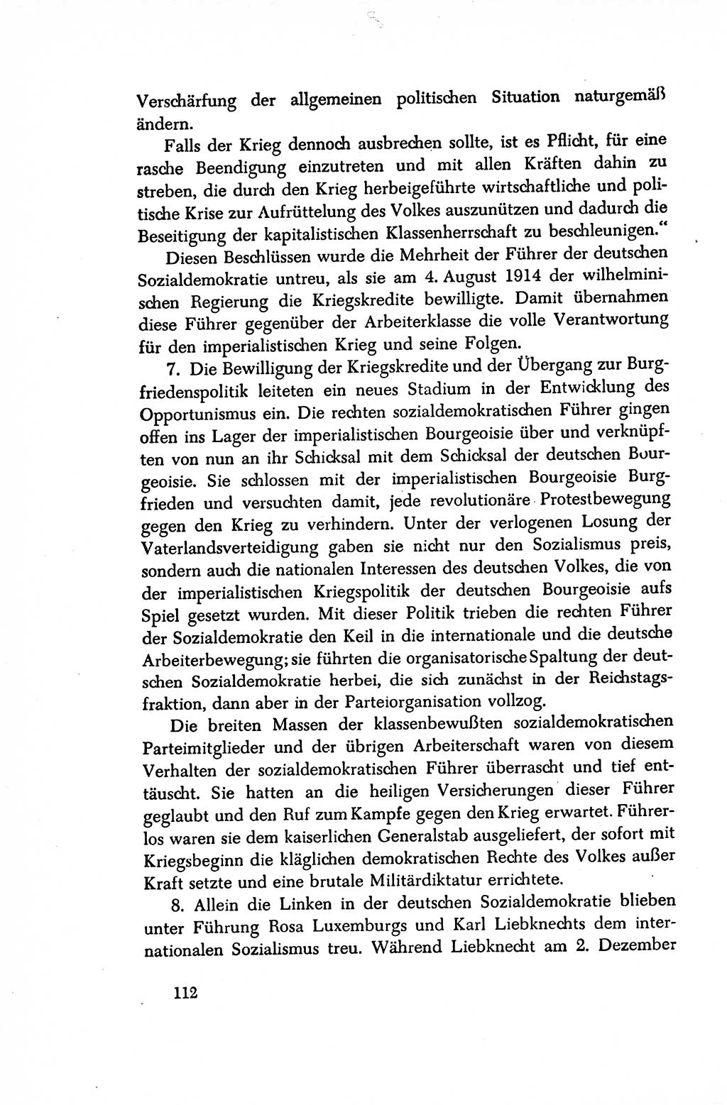 Dokumente der Sozialistischen Einheitspartei Deutschlands (SED) [Sowjetische Besatzungszone (SBZ) Deutschlands/Deutsche Demokratische Republik (DDR)] 1948-1950, Seite 112 (Dok. SED SBZ Dtl. DDR 1948-1950, S. 112)