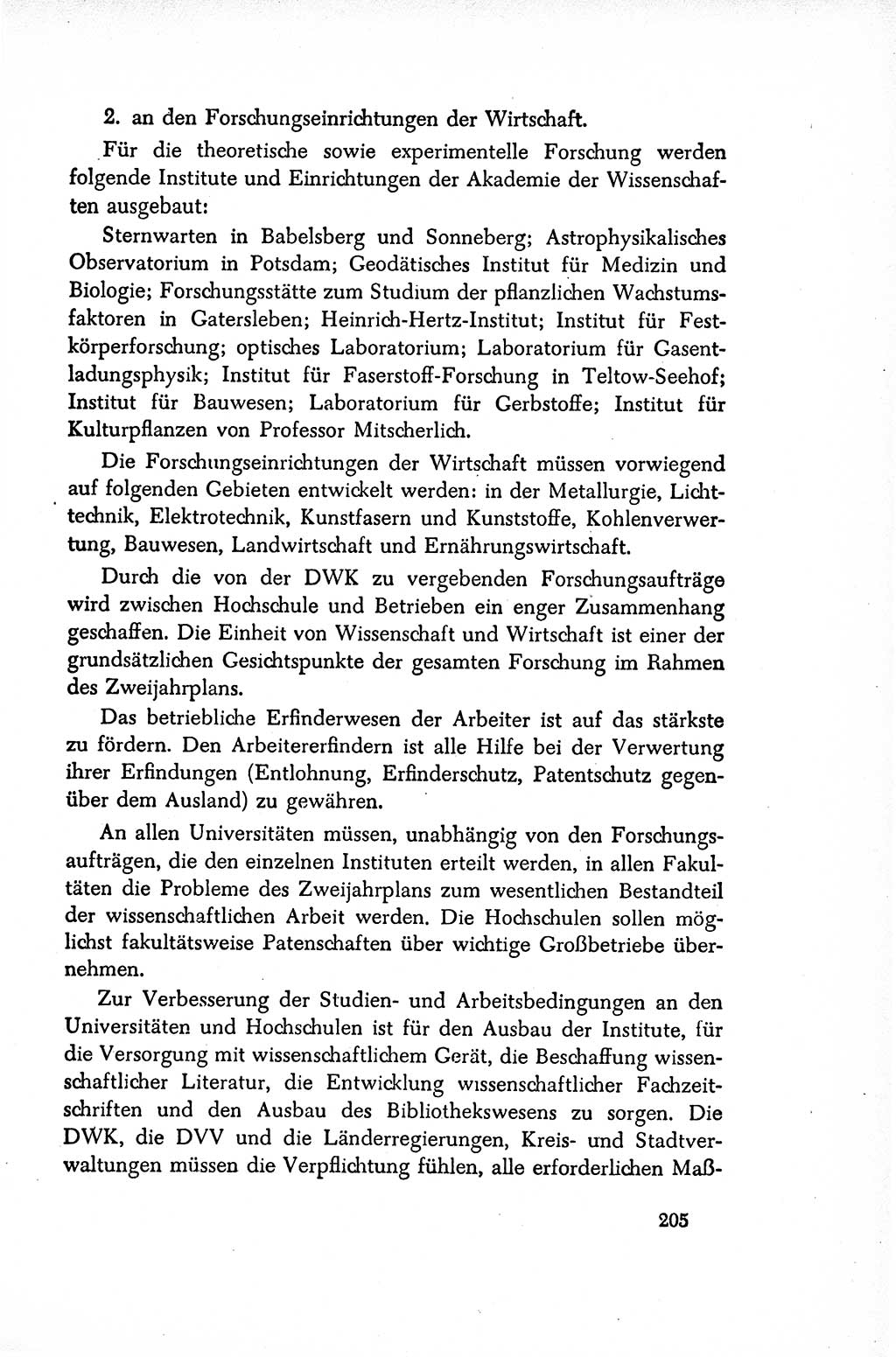 Dokumente der Sozialistischen Einheitspartei Deutschlands (SED) [Sowjetische Besatzungszone (SBZ) Deutschlands/Deutsche Demokratische Republik (DDR)] 1948-1950, Seite 205 (Dok. SED SBZ Dtl. DDR 1948-1950, S. 205)