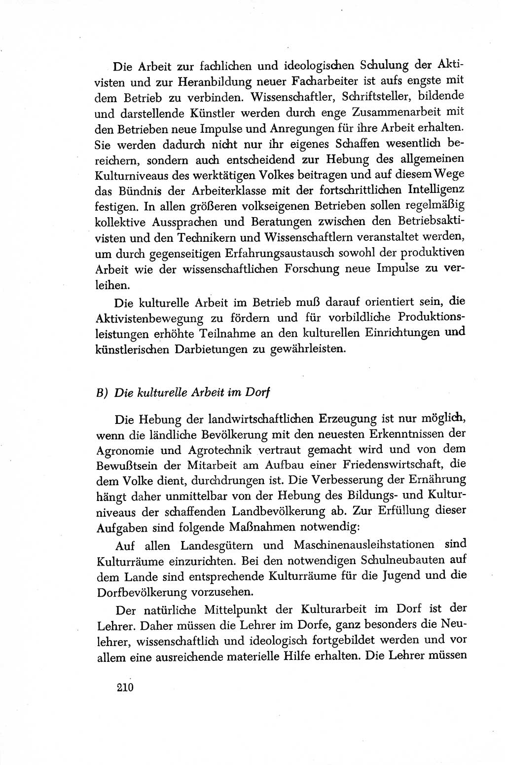 Dokumente der Sozialistischen Einheitspartei Deutschlands (SED) [Sowjetische Besatzungszone (SBZ) Deutschlands/Deutsche Demokratische Republik (DDR)] 1948-1950, Seite 210 (Dok. SED SBZ Dtl. DDR 1948-1950, S. 210)