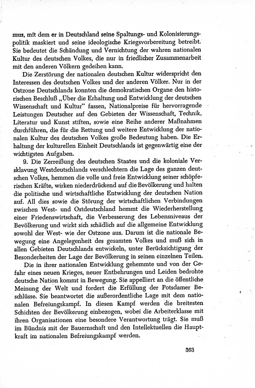 Dokumente der Sozialistischen Einheitspartei Deutschlands (SED) [Sowjetische Besatzungszone (SBZ) Deutschlands/Deutsche Demokratische Republik (DDR)] 1948-1950, Seite 363 (Dok. SED SBZ Dtl. DDR 1948-1950, S. 363)