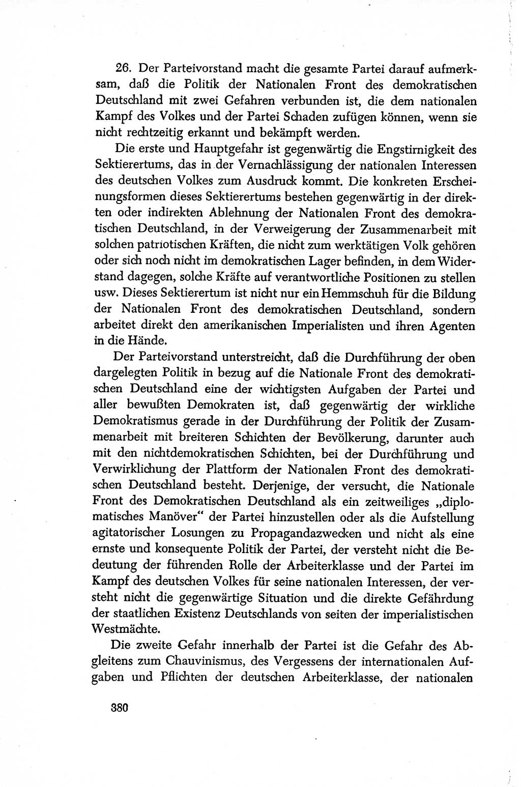 Dokumente der Sozialistischen Einheitspartei Deutschlands (SED) [Sowjetische Besatzungszone (SBZ) Deutschlands/Deutsche Demokratische Republik (DDR)] 1948-1950, Seite 380 (Dok. SED SBZ Dtl. DDR 1948-1950, S. 380)