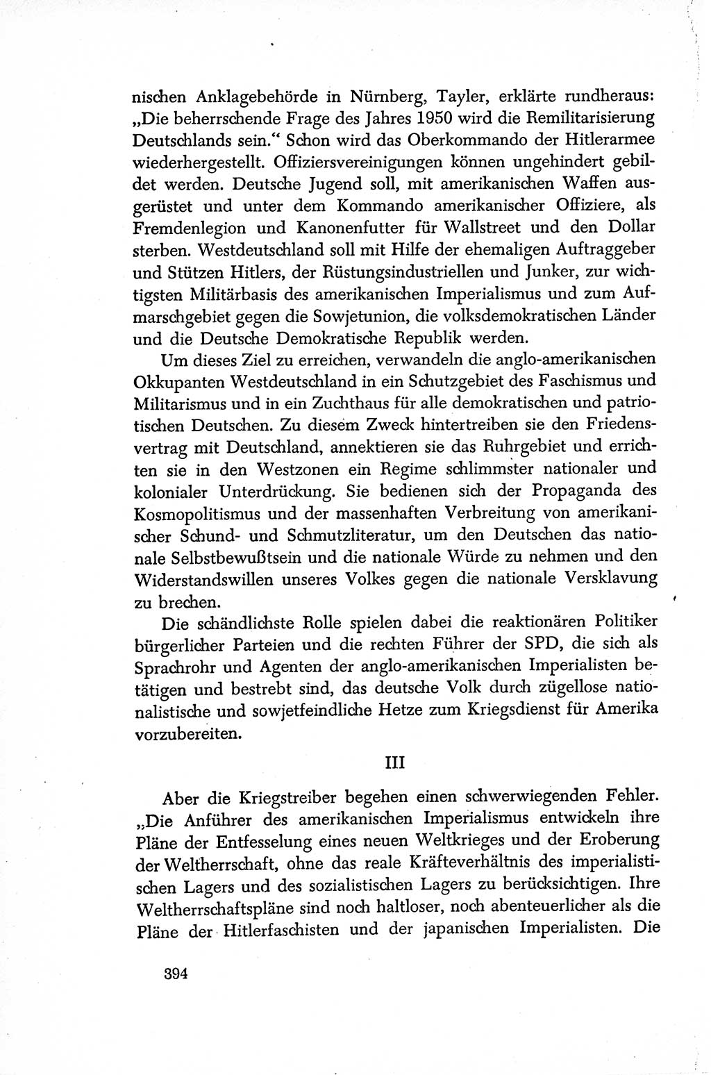 Dokumente der Sozialistischen Einheitspartei Deutschlands (SED) [Sowjetische Besatzungszone (SBZ) Deutschlands/Deutsche Demokratische Republik (DDR)] 1948-1950, Seite 394 (Dok. SED SBZ Dtl. DDR 1948-1950, S. 394)