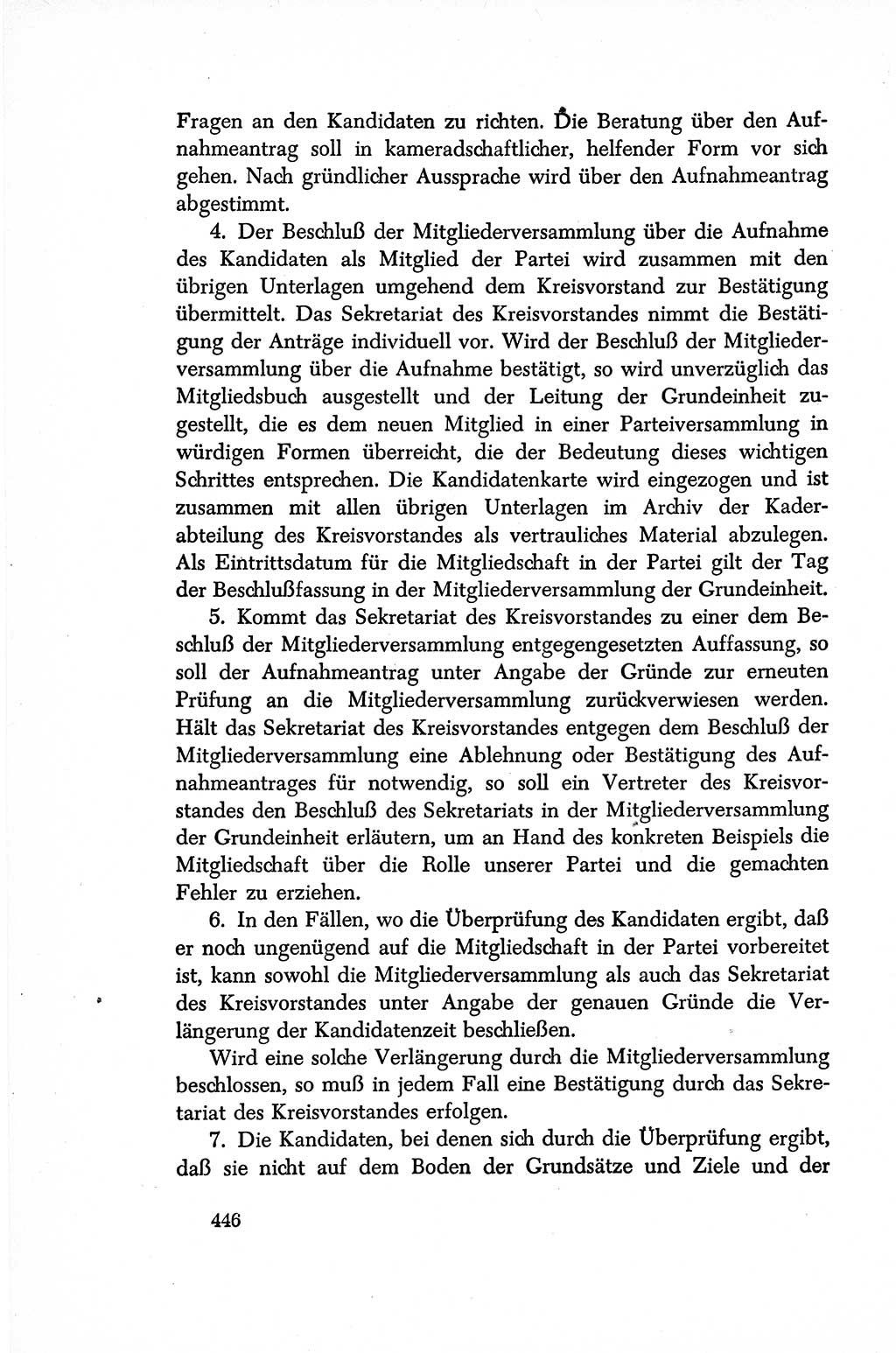 Dokumente der Sozialistischen Einheitspartei Deutschlands (SED) [Sowjetische Besatzungszone (SBZ) Deutschlands/Deutsche Demokratische Republik (DDR)] 1948-1950, Seite 446 (Dok. SED SBZ Dtl. DDR 1948-1950, S. 446)