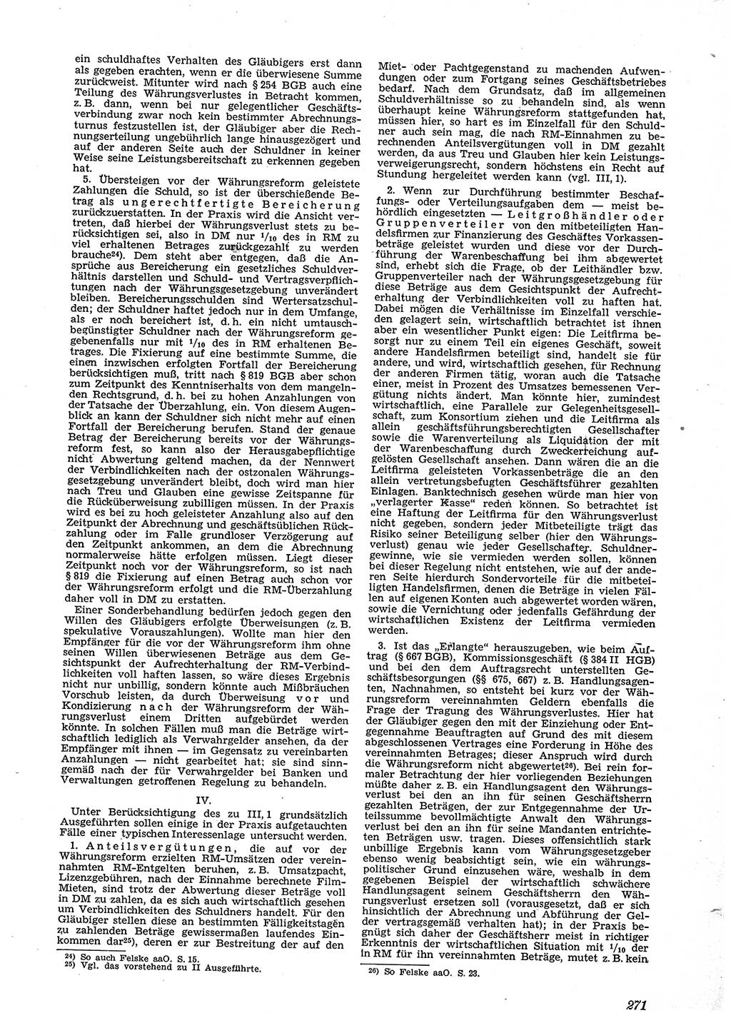 Neue Justiz (NJ), Zeitschrift für Recht und Rechtswissenschaft [Sowjetische Besatzungszone (SBZ) Deutschland], 2. Jahrgang 1948, Seite 271 (NJ SBZ Dtl. 1948, S. 271)