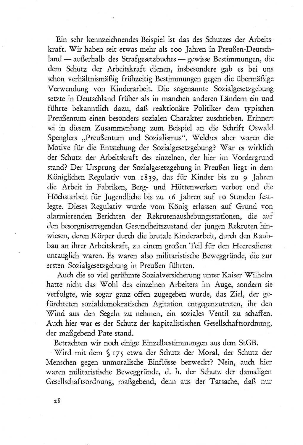 Probleme eines demokratischen Strafrechts [Sowjetische Besatzungszone (SBZ) Deutschlands] 1949, Seite 28 (Probl. Strafr. SBZ Dtl. 1949, S. 28)