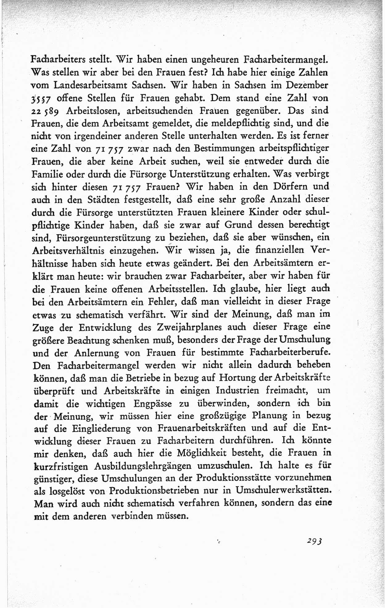 Protokoll der ersten Parteikonferenz der Sozialistischen Einheitspartei Deutschlands (SED) [Sowjetische Besatzungszone (SBZ) Deutschlands] vom 25. bis 28. Januar 1949 im Hause der Deutschen Wirtschaftskommission zu Berlin, Seite 293 (Prot. 1. PK SED SBZ Dtl. 1949, S. 293)