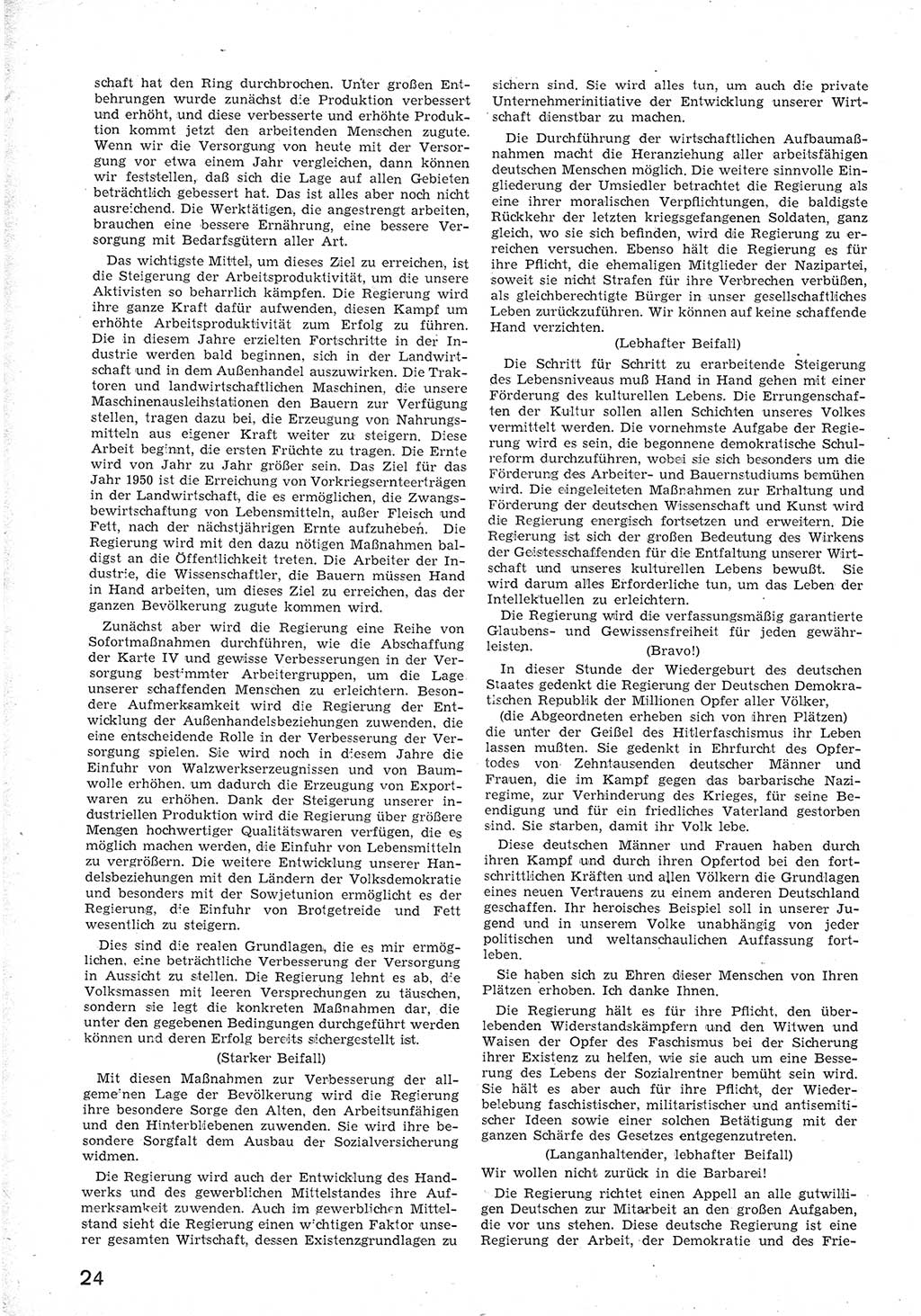 Provisorische Volkskammer (VK) der Deutschen Demokratischen Republik (DDR) 1949-1950, Dokument 36 (Prov. VK DDR 1949-1950, Dok. 36)