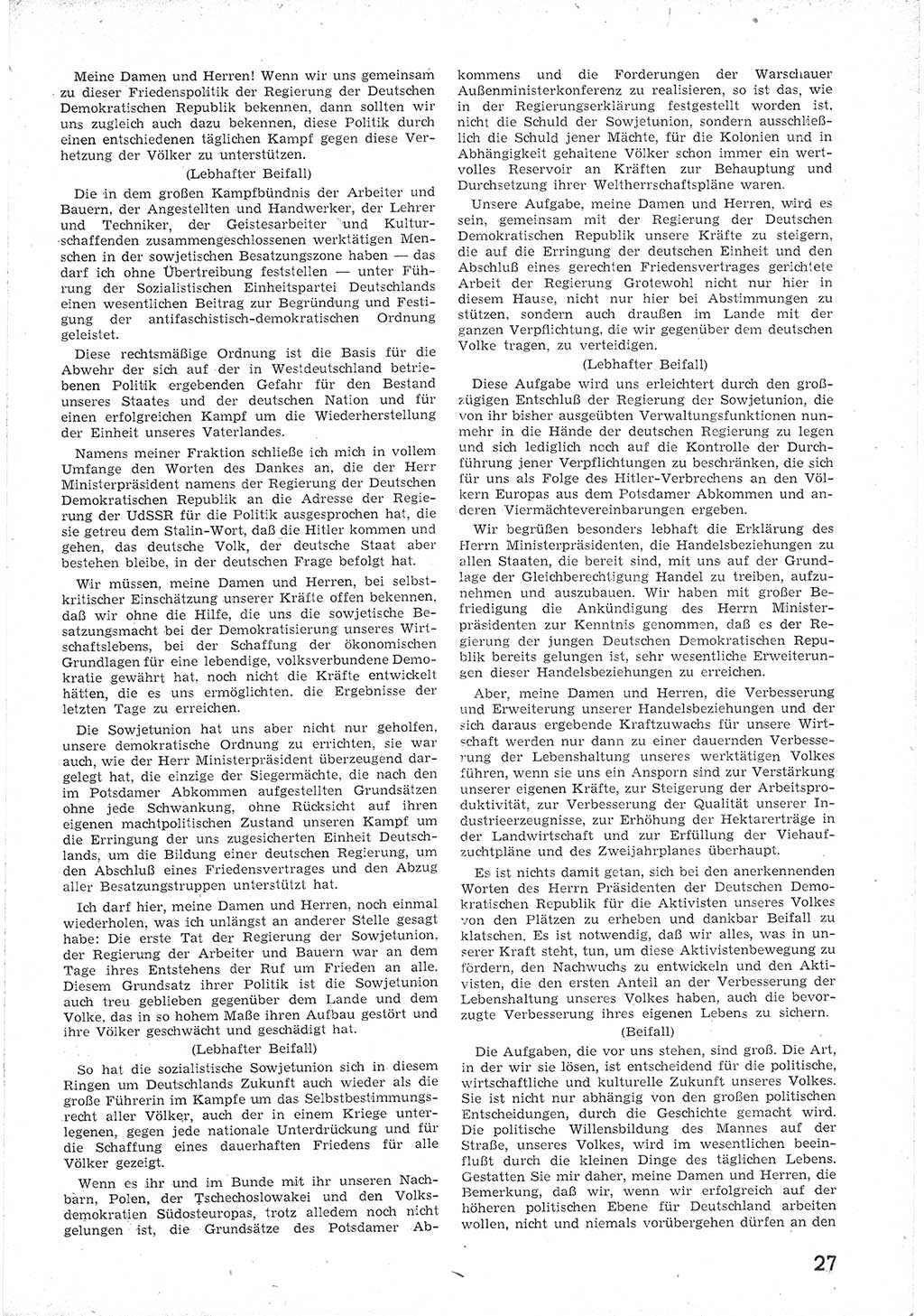 Provisorische Volkskammer (VK) der Deutschen Demokratischen Republik (DDR) 1949-1950, Dokument 39 (Prov. VK DDR 1949-1950, Dok. 39)