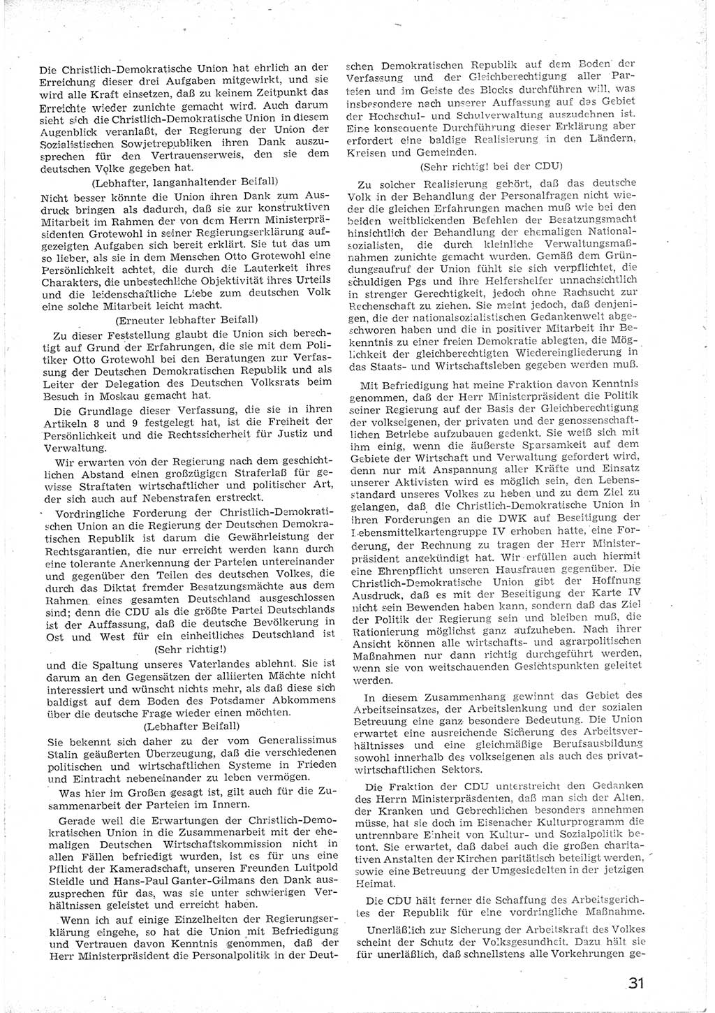 Provisorische Volkskammer (VK) der Deutschen Demokratischen Republik (DDR) 1949-1950, Dokument 43 (Prov. VK DDR 1949-1950, Dok. 43)