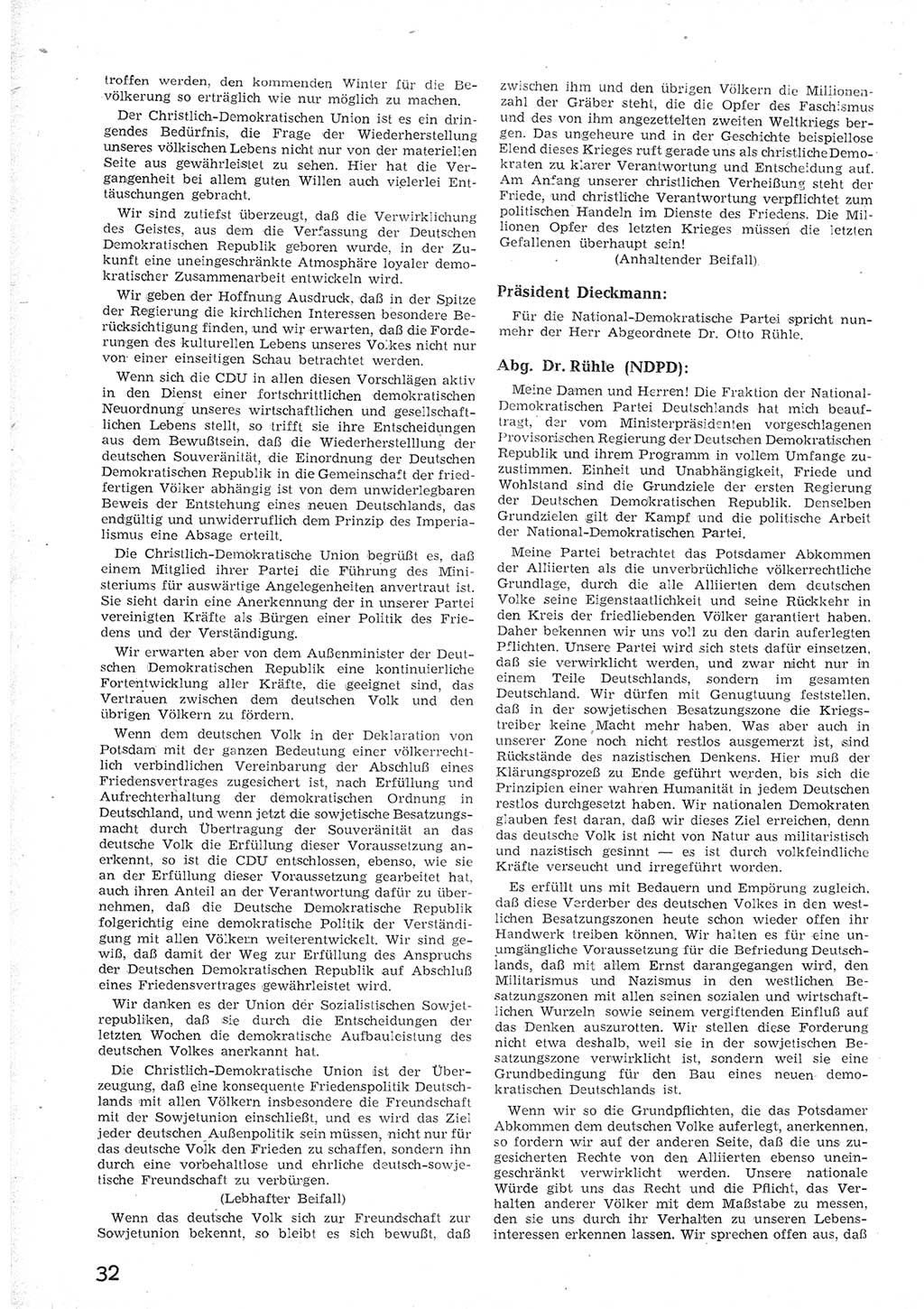Provisorische Volkskammer (VK) der Deutschen Demokratischen Republik (DDR) 1949-1950, Dokument 44 (Prov. VK DDR 1949-1950, Dok. 44)