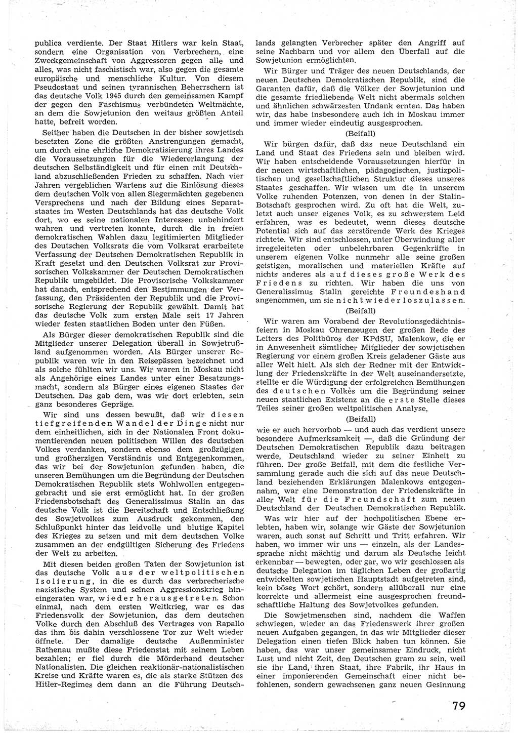 Provisorische Volkskammer (VK) der Deutschen Demokratischen Republik (DDR) 1949-1950, Dokument 91 (Prov. VK DDR 1949-1950, Dok. 91)