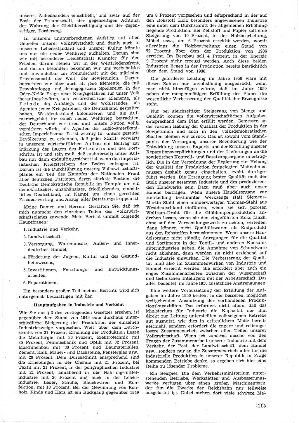 Provisorische Volkskammer (VK) der Deutschen Demokratischen Republik (DDR) 1949-1950, Dokument 127 (Prov. VK DDR 1949-1950, Dok. 127)