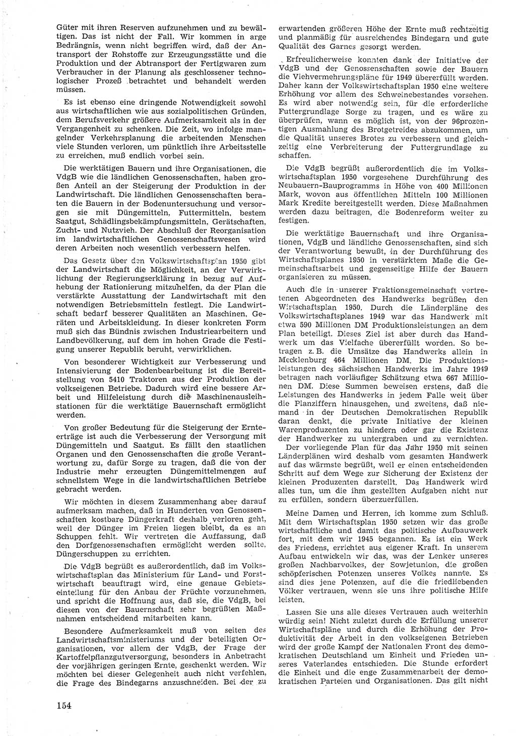 Provisorische Volkskammer (VK) der Deutschen Demokratischen Republik (DDR) 1949-1950, Dokument 166 (Prov. VK DDR 1949-1950, Dok. 166)