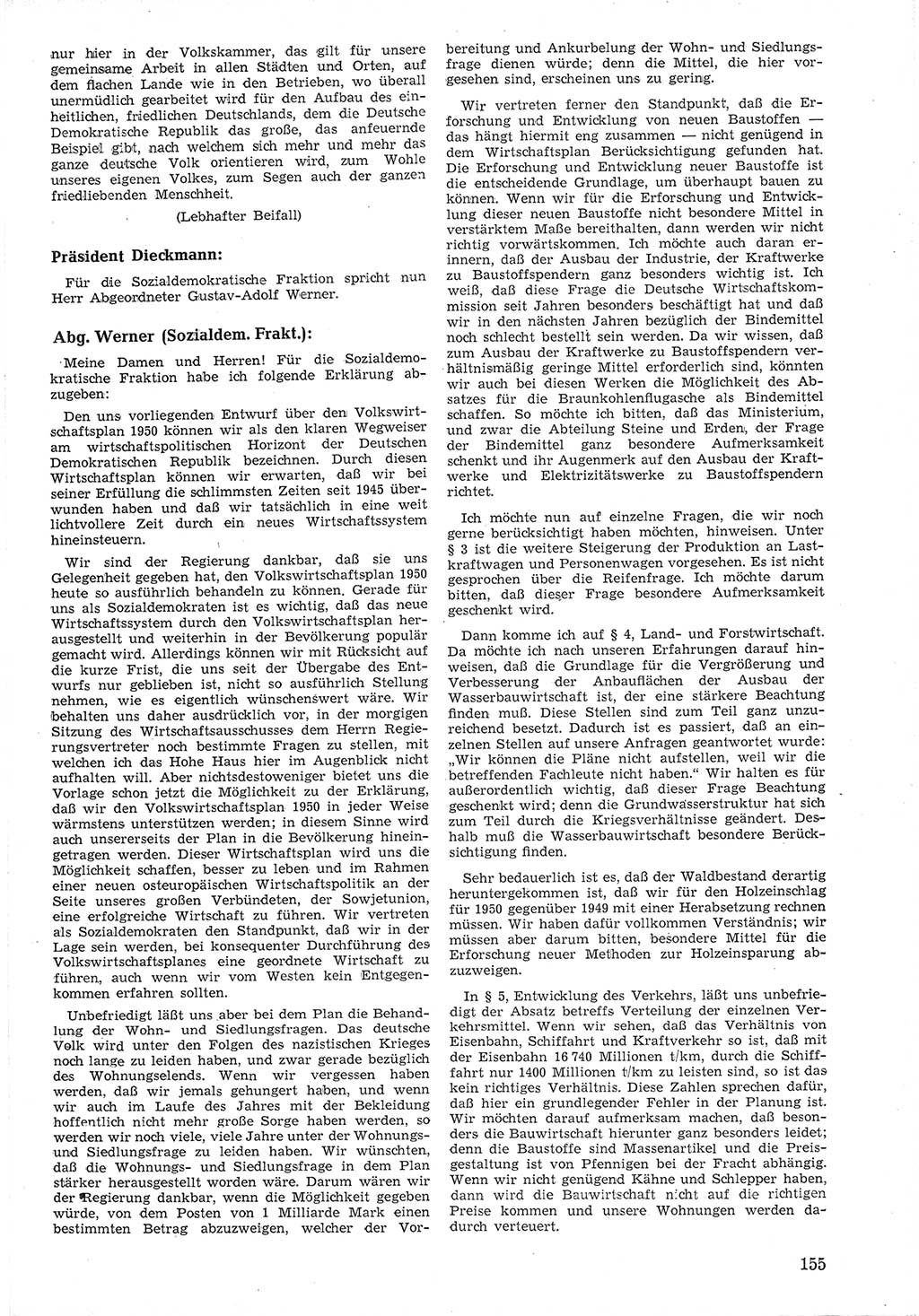 Provisorische Volkskammer (VK) der Deutschen Demokratischen Republik (DDR) 1949-1950, Dokument 167 (Prov. VK DDR 1949-1950, Dok. 167)