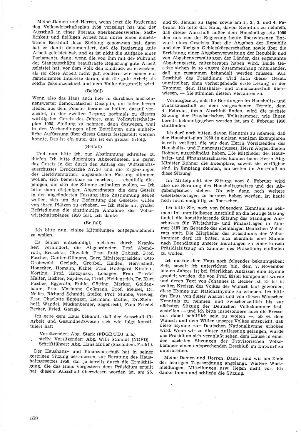 Provisorische Volkskammer (VK) der Deutschen Demokratischen Republik (DDR) 1949-1950, Dokument 180 (Prov. VK DDR 1949-1950, Dok. 180)