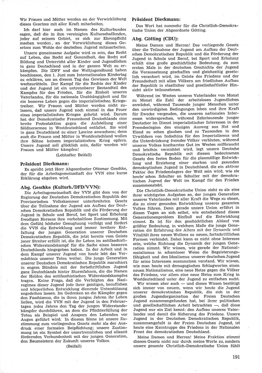 Provisorische Volkskammer (VK) der Deutschen Demokratischen Republik (DDR) 1949-1950, Dokument 203 (Prov. VK DDR 1949-1950, Dok. 203)