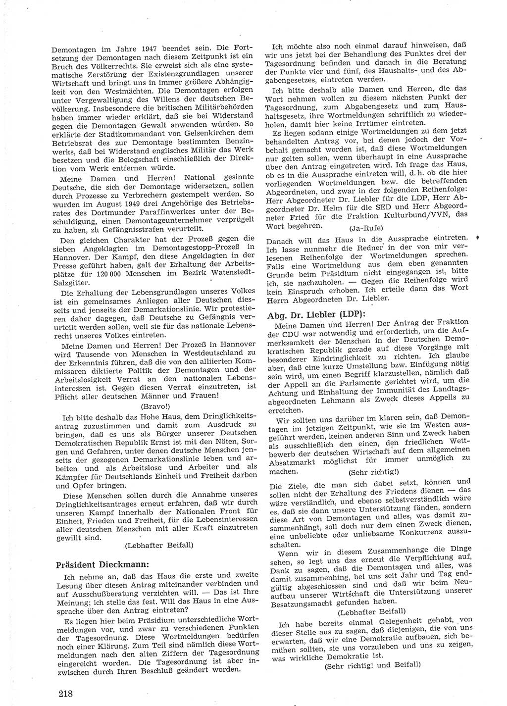 Provisorische Volkskammer (VK) der Deutschen Demokratischen Republik (DDR) 1949-1950, Dokument 232 (Prov. VK DDR 1949-1950, Dok. 232)