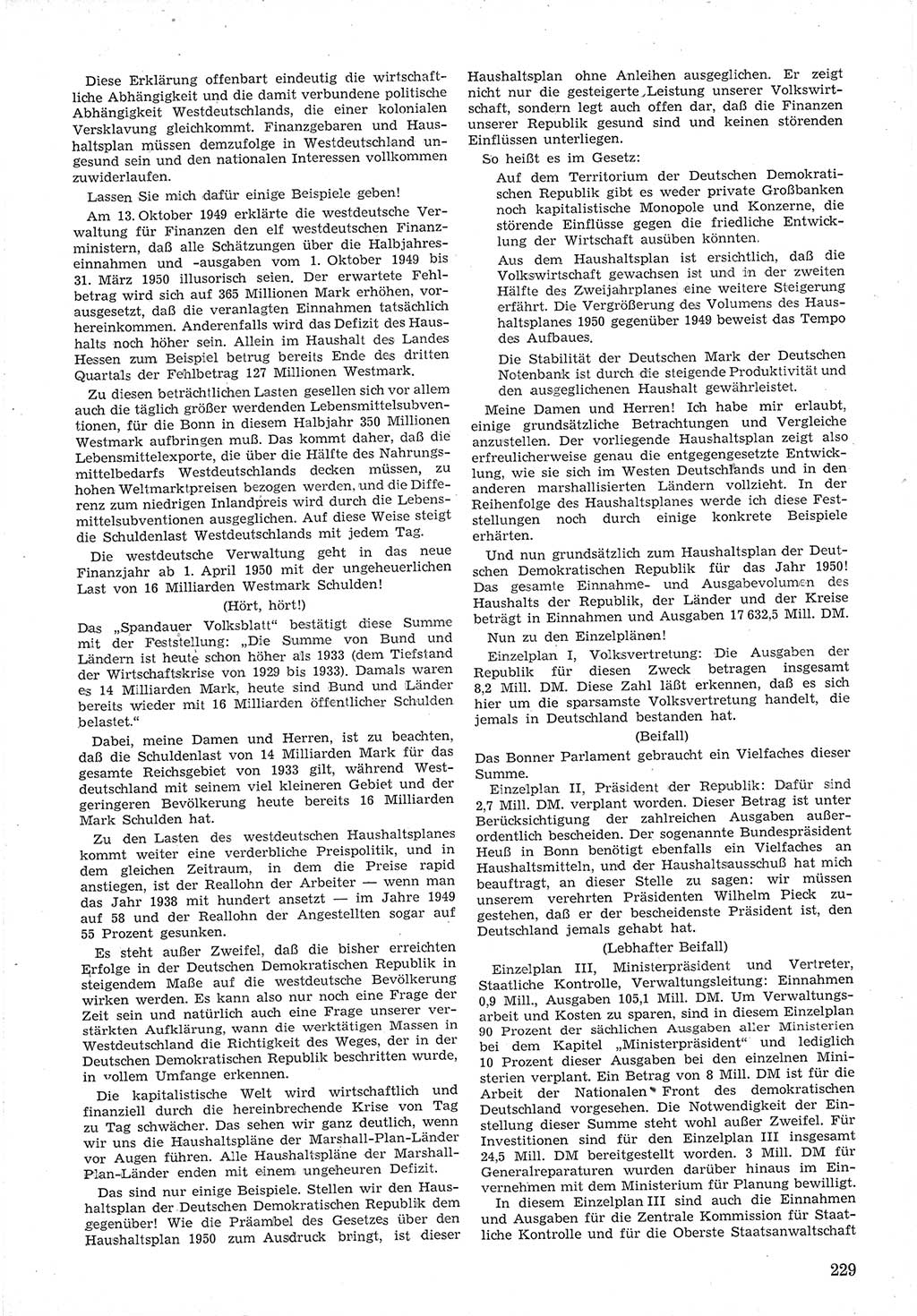 Provisorische Volkskammer (VK) der Deutschen Demokratischen Republik (DDR) 1949-1950, Dokument 243 (Prov. VK DDR 1949-1950, Dok. 243)