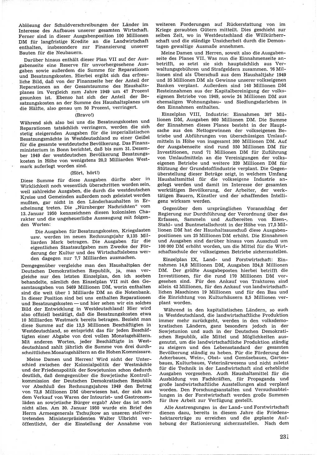 Provisorische Volkskammer (VK) der Deutschen Demokratischen Republik (DDR) 1949-1950, Dokument 245 (Prov. VK DDR 1949-1950, Dok. 245)