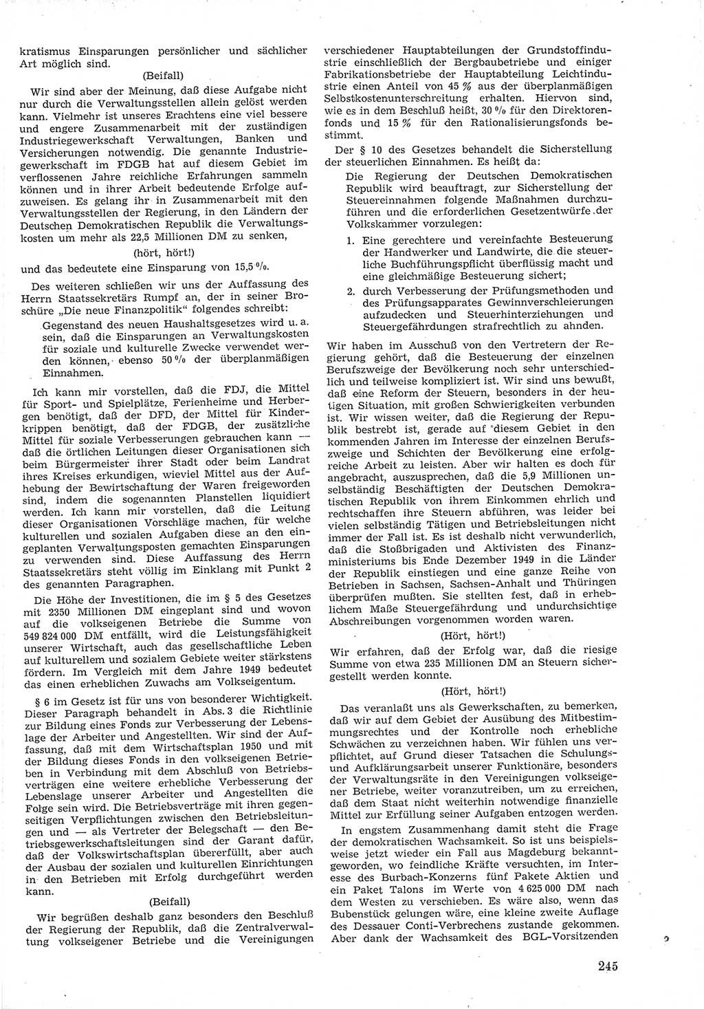 Provisorische Volkskammer (VK) der Deutschen Demokratischen Republik (DDR) 1949-1950, Dokument 259 (Prov. VK DDR 1949-1950, Dok. 259)