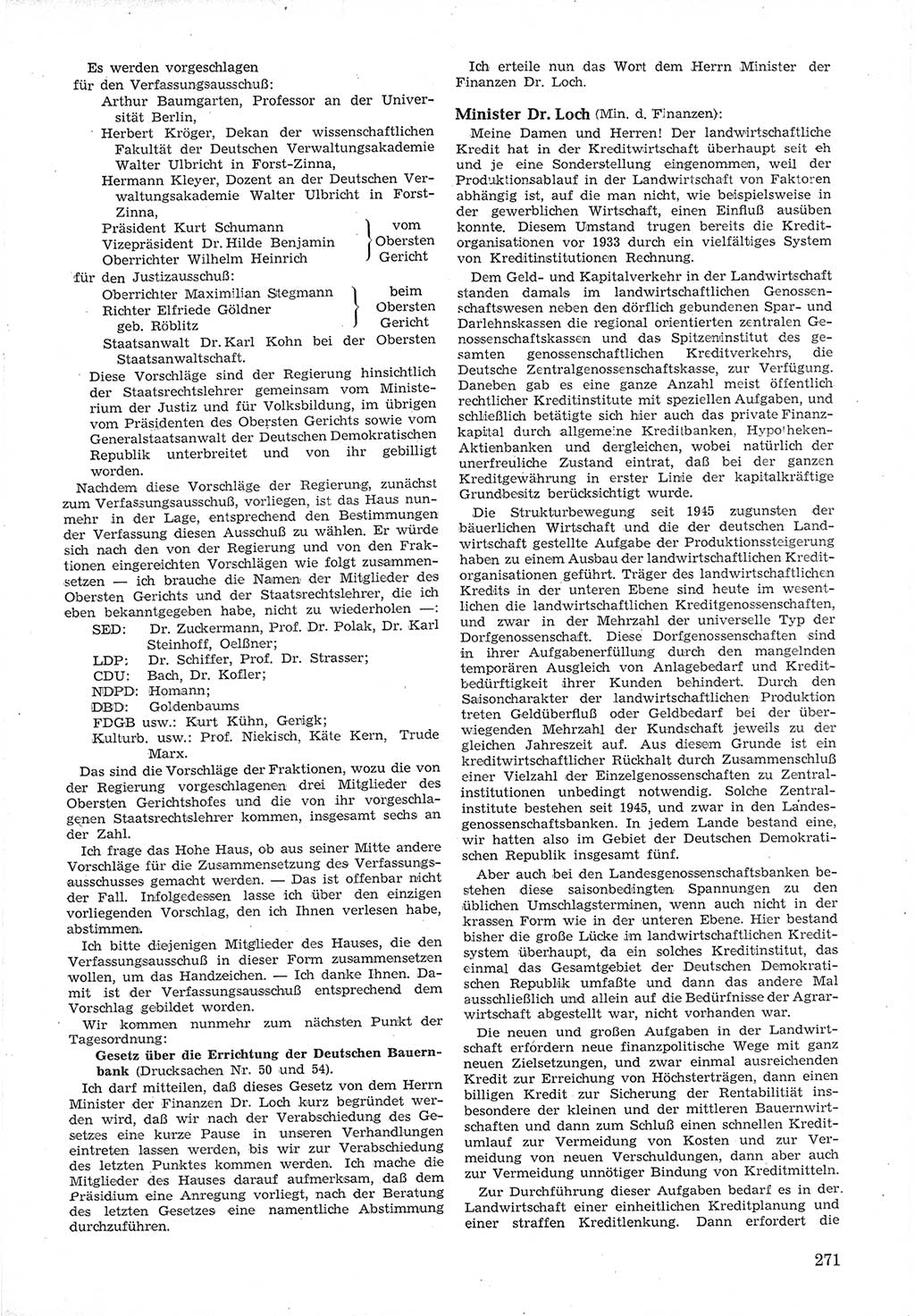 Provisorische Volkskammer (VK) der Deutschen Demokratischen Republik (DDR) 1949-1950, Dokument 285 (Prov. VK DDR 1949-1950, Dok. 285)