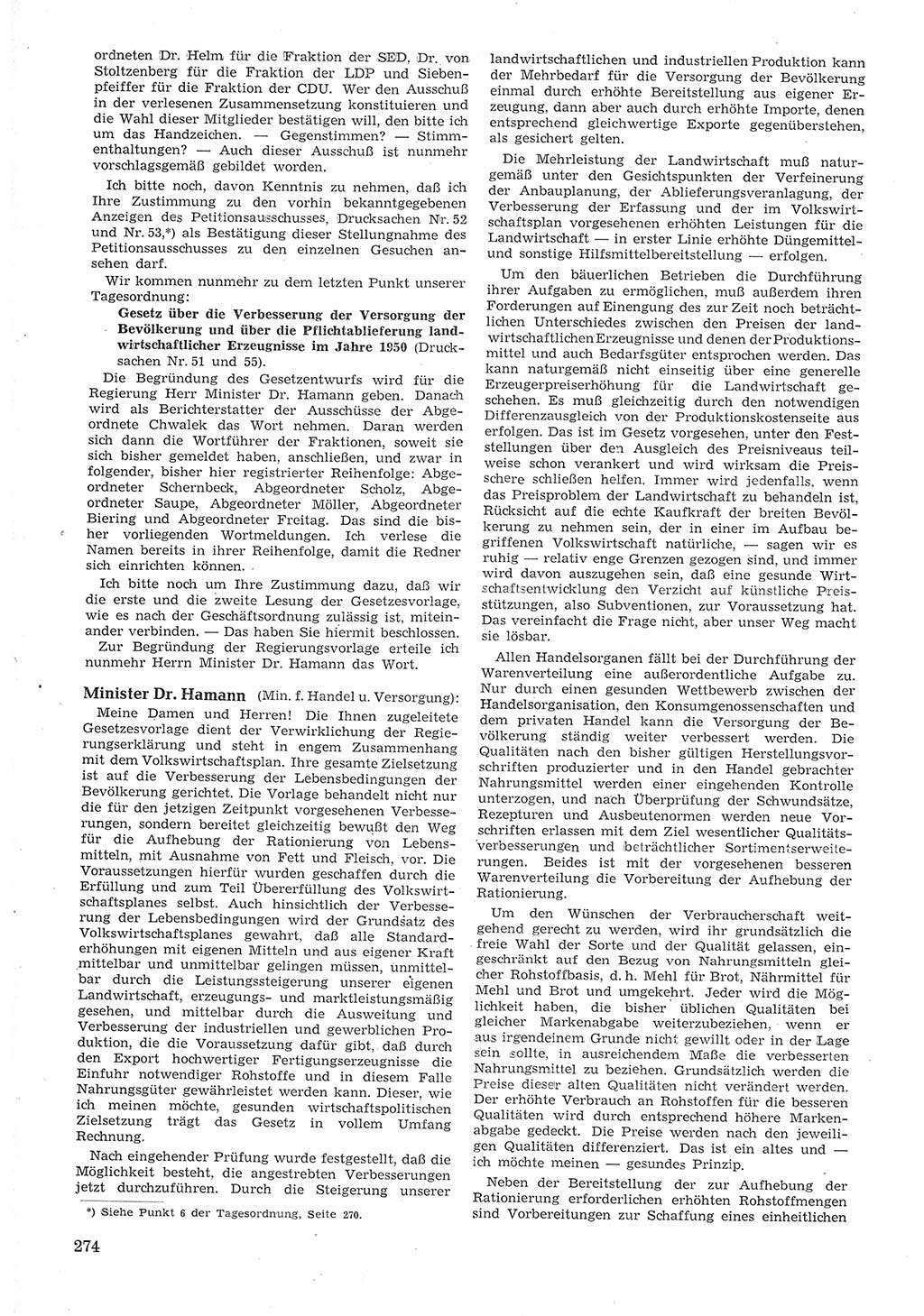 Provisorische Volkskammer (VK) der Deutschen Demokratischen Republik (DDR) 1949-1950, Dokument 288 (Prov. VK DDR 1949-1950, Dok. 288)