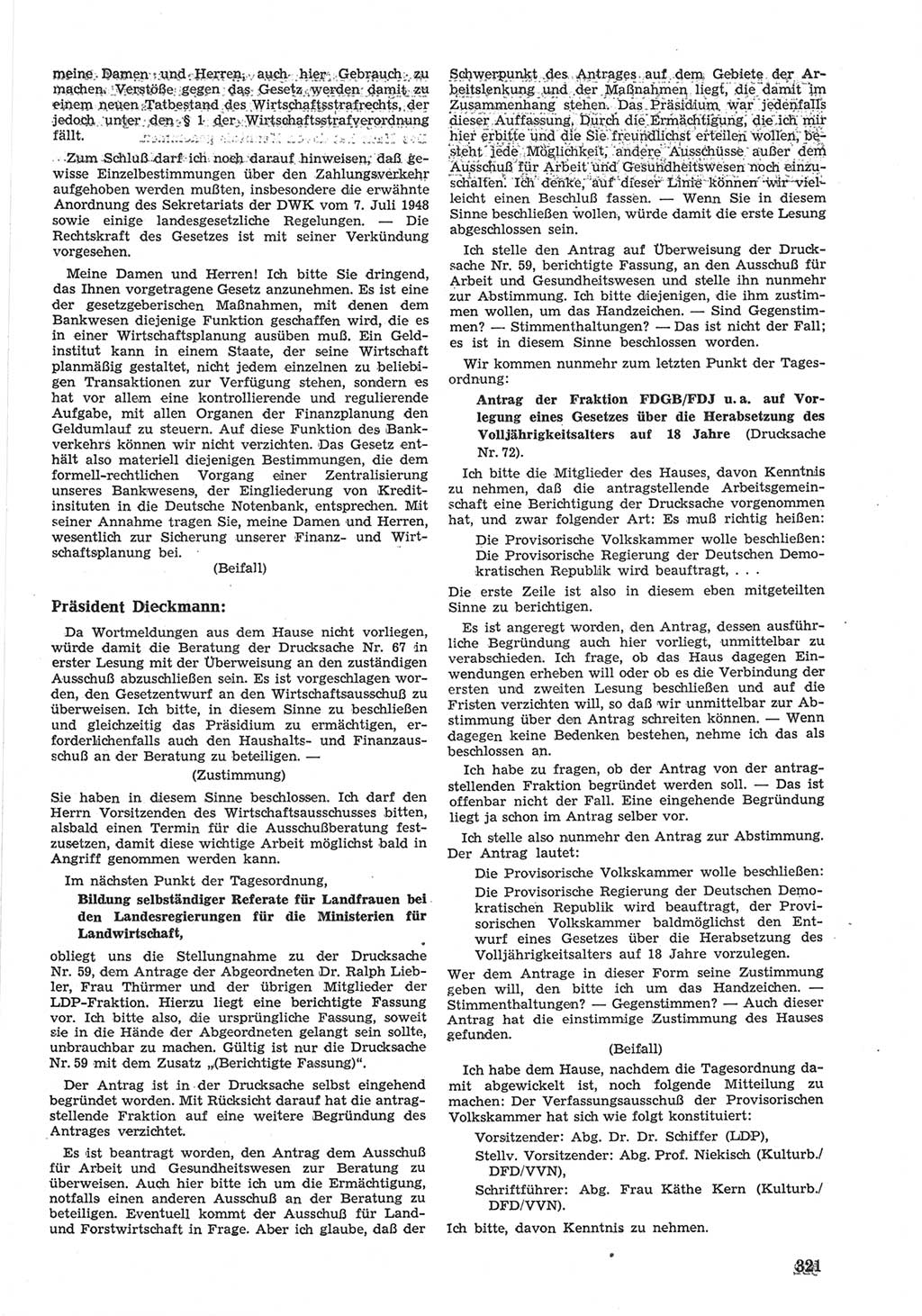 Provisorische Volkskammer (VK) der Deutschen Demokratischen Republik (DDR) 1949-1950, Dokument 335 (Prov. VK DDR 1949-1950, Dok. 335)