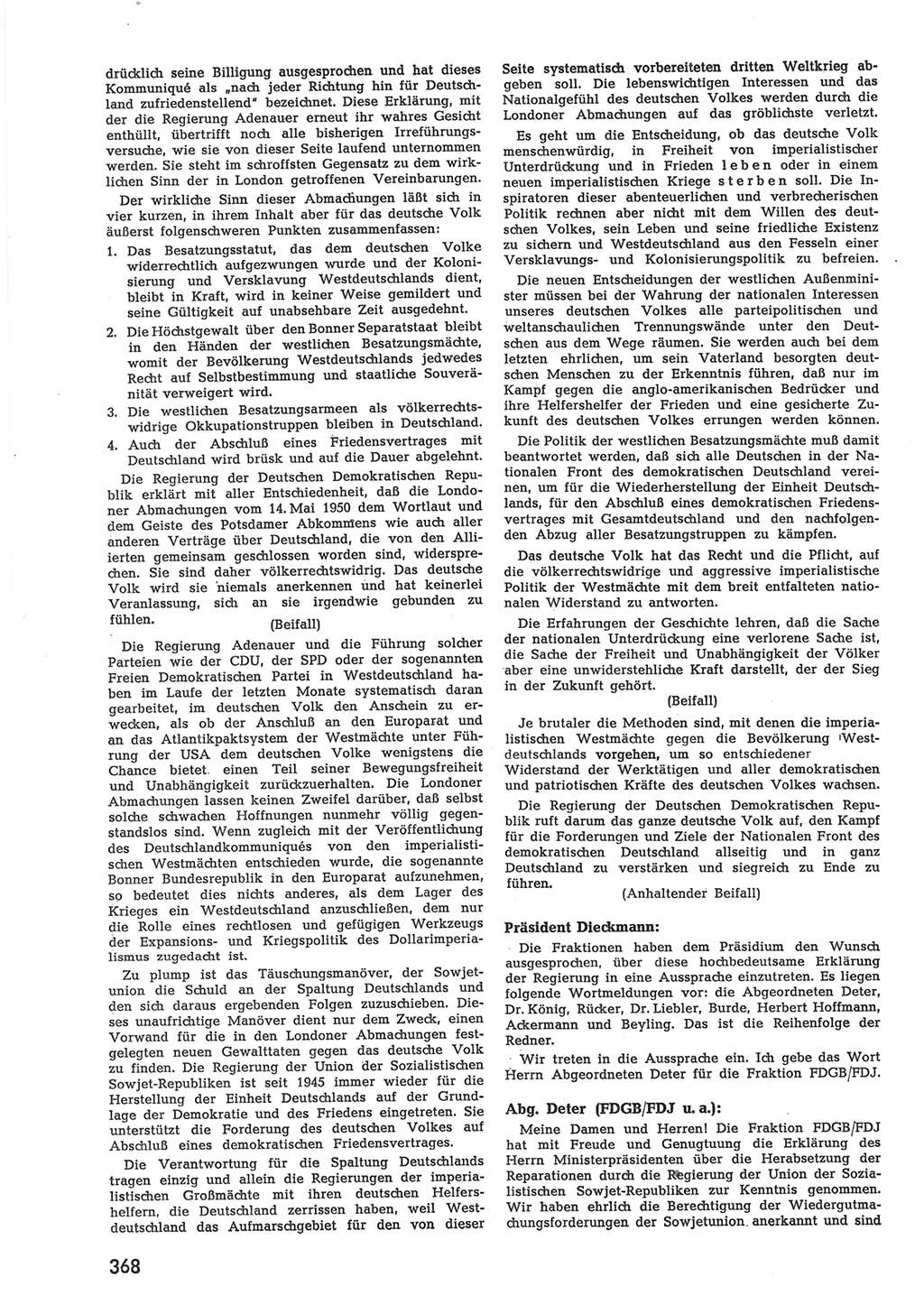 Provisorische Volkskammer (VK) der Deutschen Demokratischen Republik (DDR) 1949-1950, Dokument 386 (Prov. VK DDR 1949-1950, Dok. 386)
