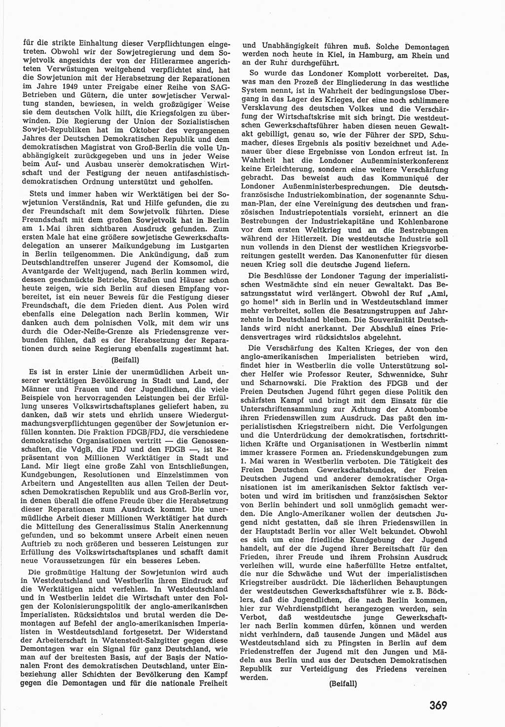 Provisorische Volkskammer (VK) der Deutschen Demokratischen Republik (DDR) 1949-1950, Dokument 387 (Prov. VK DDR 1949-1950, Dok. 387)