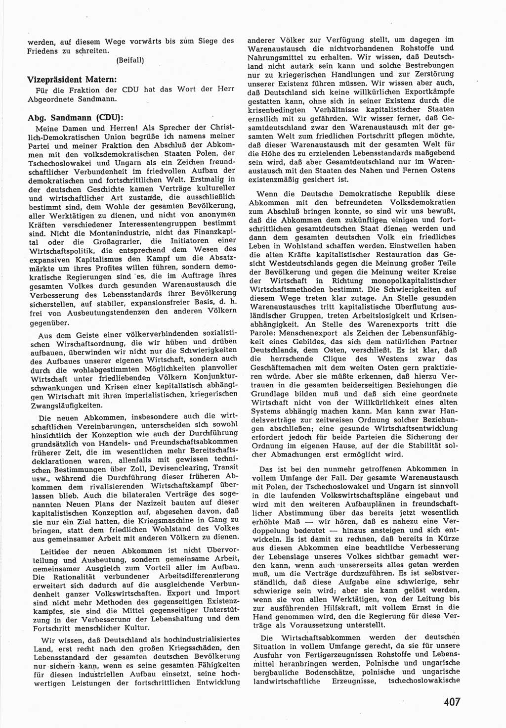 Provisorische Volkskammer (VK) der Deutschen Demokratischen Republik (DDR) 1949-1950, Dokument 425 (Prov. VK DDR 1949-1950, Dok. 425)