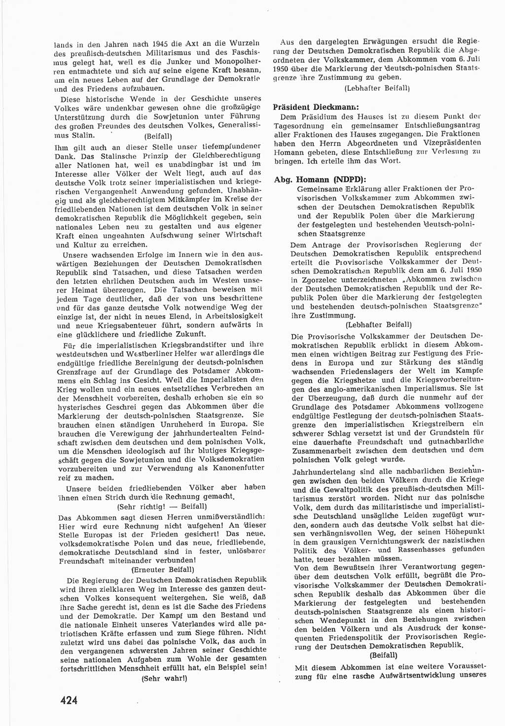 Provisorische Volkskammer (VK) der Deutschen Demokratischen Republik (DDR) 1949-1950, Dokument 442 (Prov. VK DDR 1949-1950, Dok. 442)