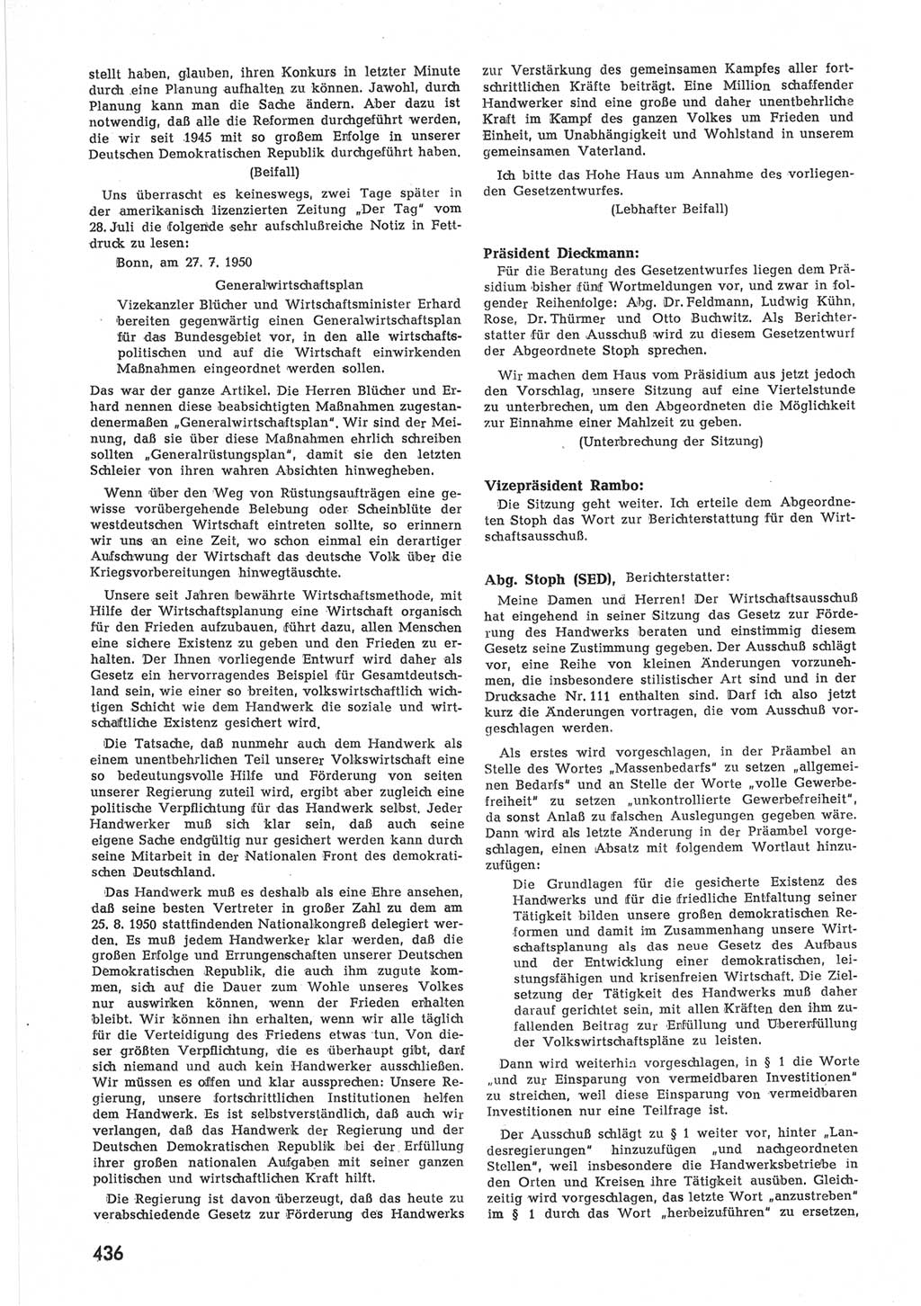 Provisorische Volkskammer (VK) der Deutschen Demokratischen Republik (DDR) 1949-1950, Dokument 454 (Prov. VK DDR 1949-1950, Dok. 454)
