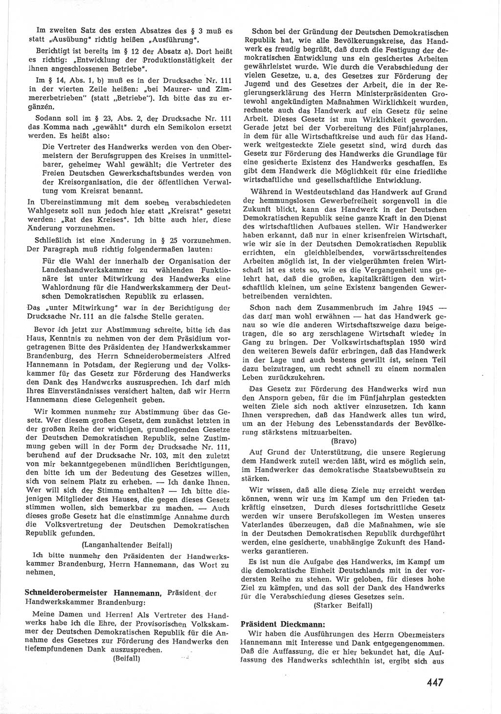 Provisorische Volkskammer (VK) der Deutschen Demokratischen Republik (DDR) 1949-1950, Dokument 465 (Prov. VK DDR 1949-1950, Dok. 465)