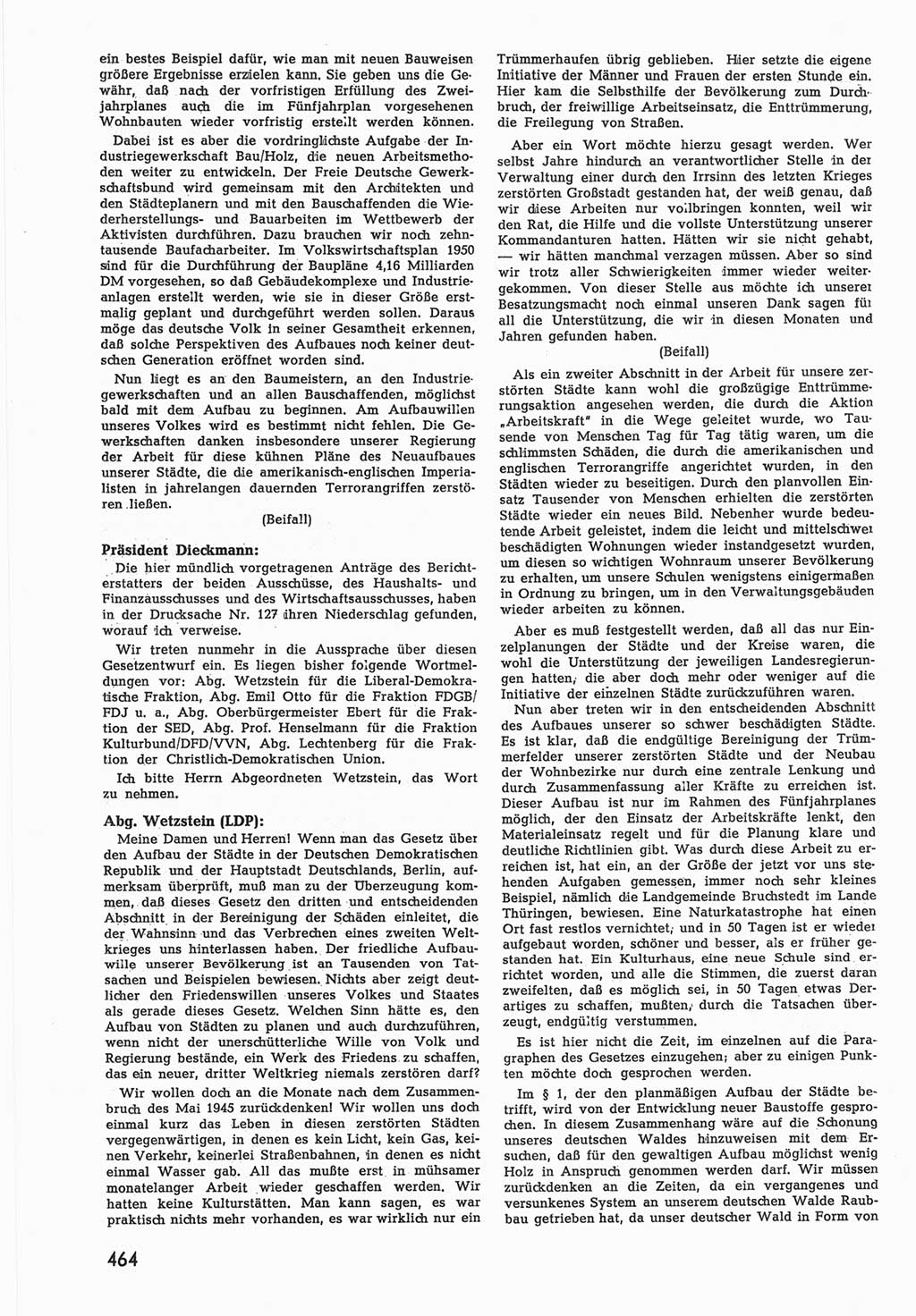 Provisorische Volkskammer (VK) der Deutschen Demokratischen Republik (DDR) 1949-1950, Dokument 482 (Prov. VK DDR 1949-1950, Dok. 482)