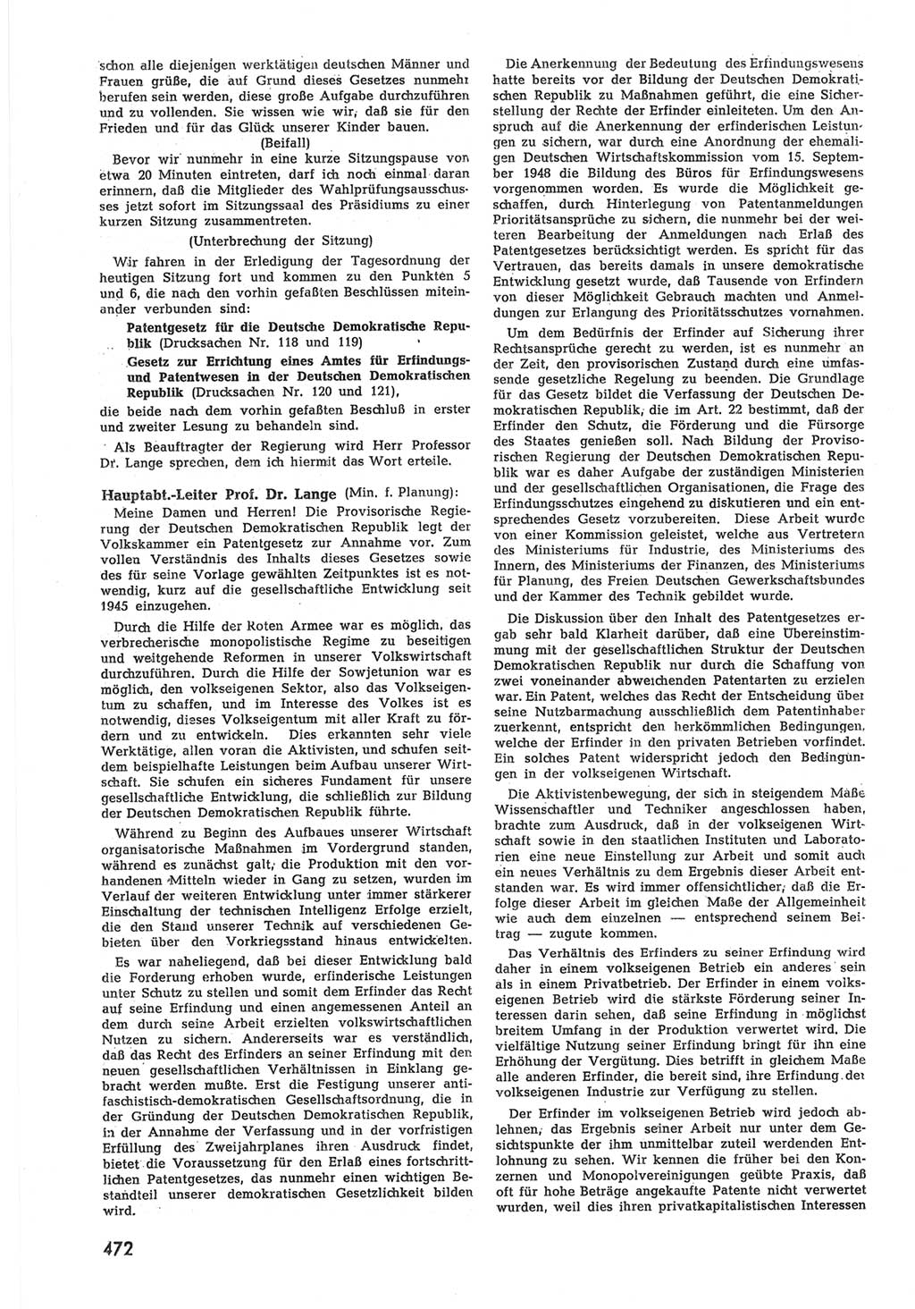 Provisorische Volkskammer (VK) der Deutschen Demokratischen Republik (DDR) 1949-1950, Dokument 490 (Prov. VK DDR 1949-1950, Dok. 490)