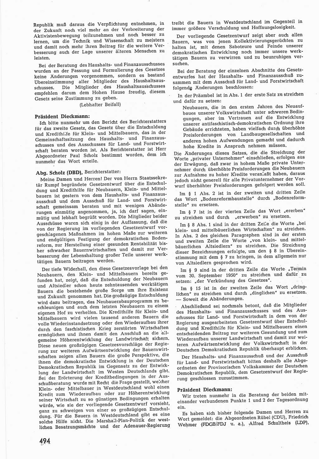 Provisorische Volkskammer (VK) der Deutschen Demokratischen Republik (DDR) 1949-1950, Dokument 512 (Prov. VK DDR 1949-1950, Dok. 512)