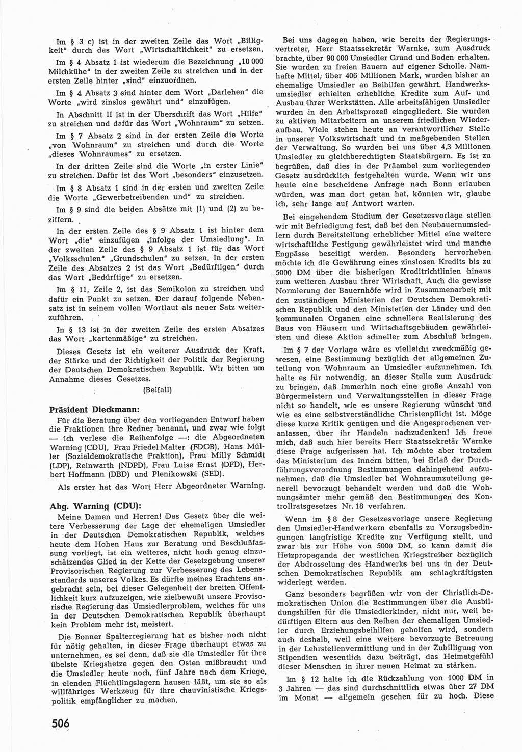 Provisorische Volkskammer (VK) der Deutschen Demokratischen Republik (DDR) 1949-1950, Dokument 524 (Prov. VK DDR 1949-1950, Dok. 524)