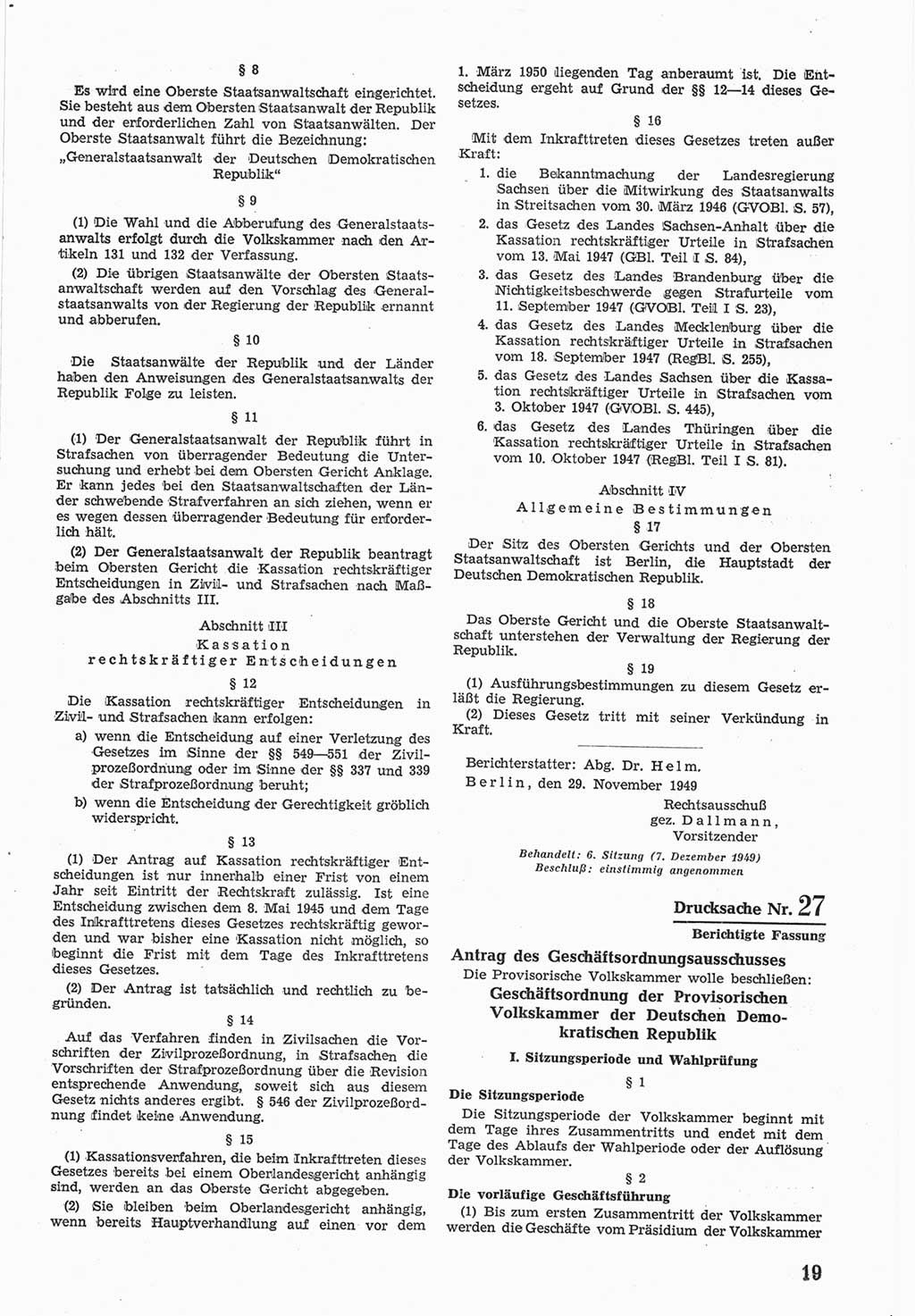 Provisorische Volkskammer (VK) der Deutschen Demokratischen Republik (DDR) 1949-1950, Dokument 587 (Prov. VK DDR 1949-1950, Dok. 587)