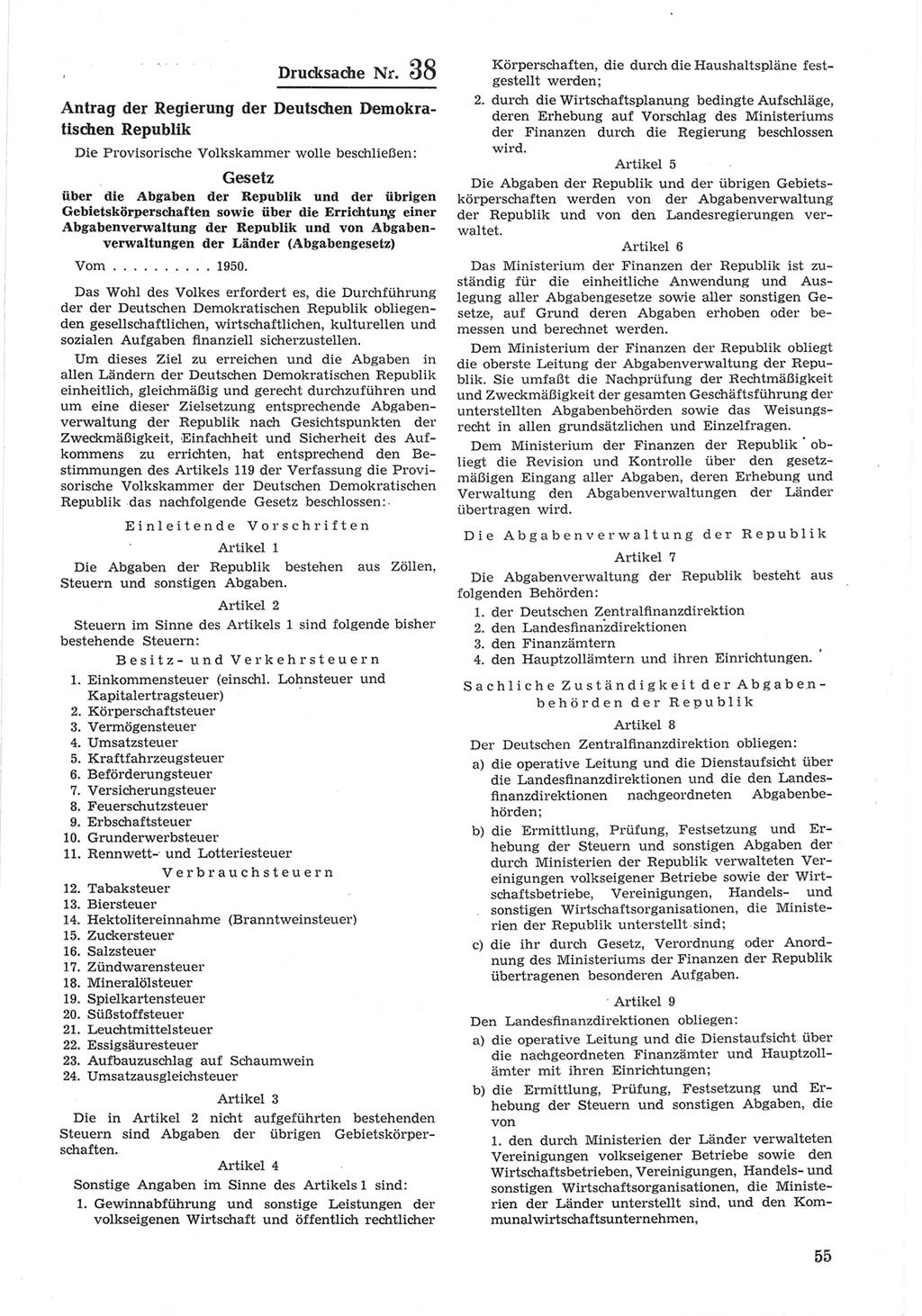 Provisorische Volkskammer (VK) der Deutschen Demokratischen Republik (DDR) 1949-1950, Dokument 655 (Prov. VK DDR 1949-1950, Dok. 655)
