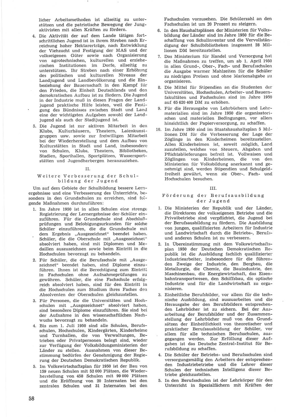 Provisorische Volkskammer (VK) der Deutschen Demokratischen Republik (DDR) 1949-1950, Dokument 658 (Prov. VK DDR 1949-1950, Dok. 658)