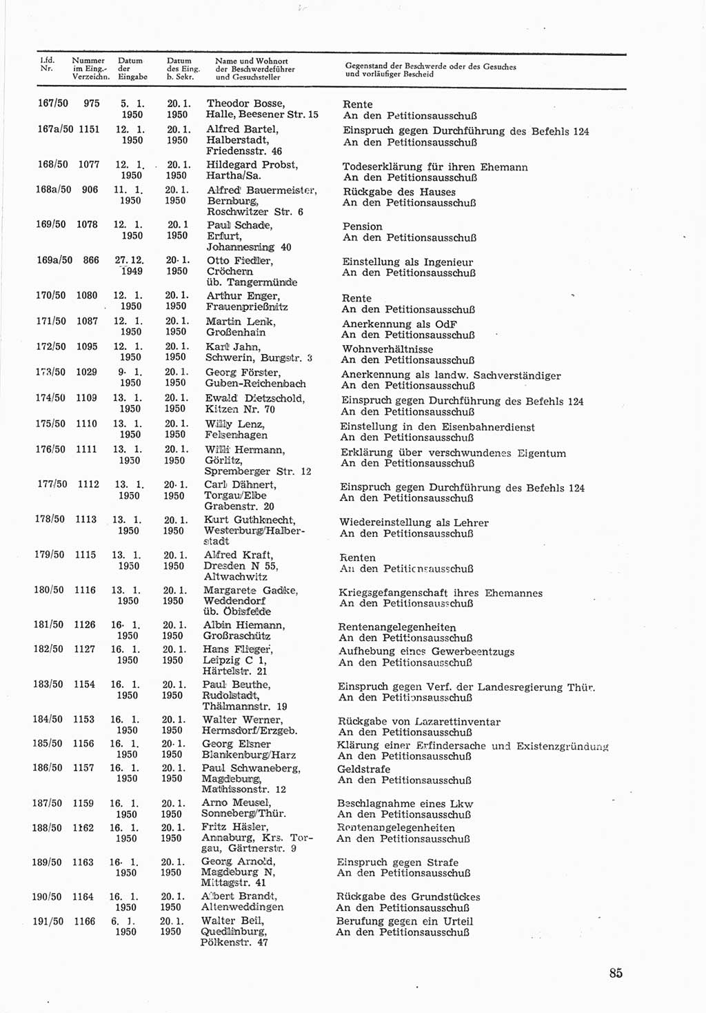 Provisorische Volkskammer (VK) der Deutschen Demokratischen Republik (DDR) 1949-1950, Dokument 685 (Prov. VK DDR 1949-1950, Dok. 685)
