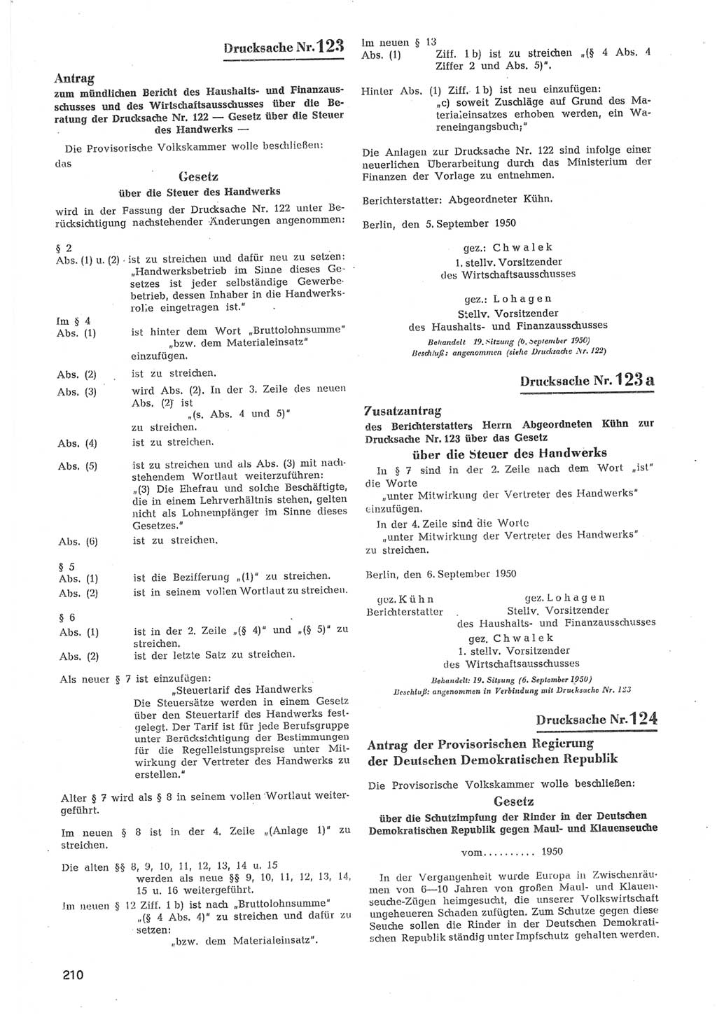 Provisorische Volkskammer (VK) der Deutschen Demokratischen Republik (DDR) 1949-1950, Dokument 812 (Prov. VK DDR 1949-1950, Dok. 812)